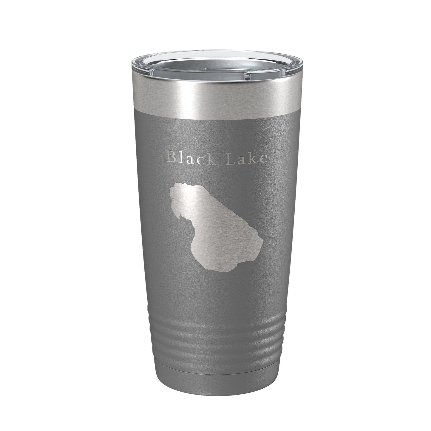 Black Lake Map Tumbler Travel Mug Insulated Laser Engraved Coffee Cup Michigan 20 oz-16