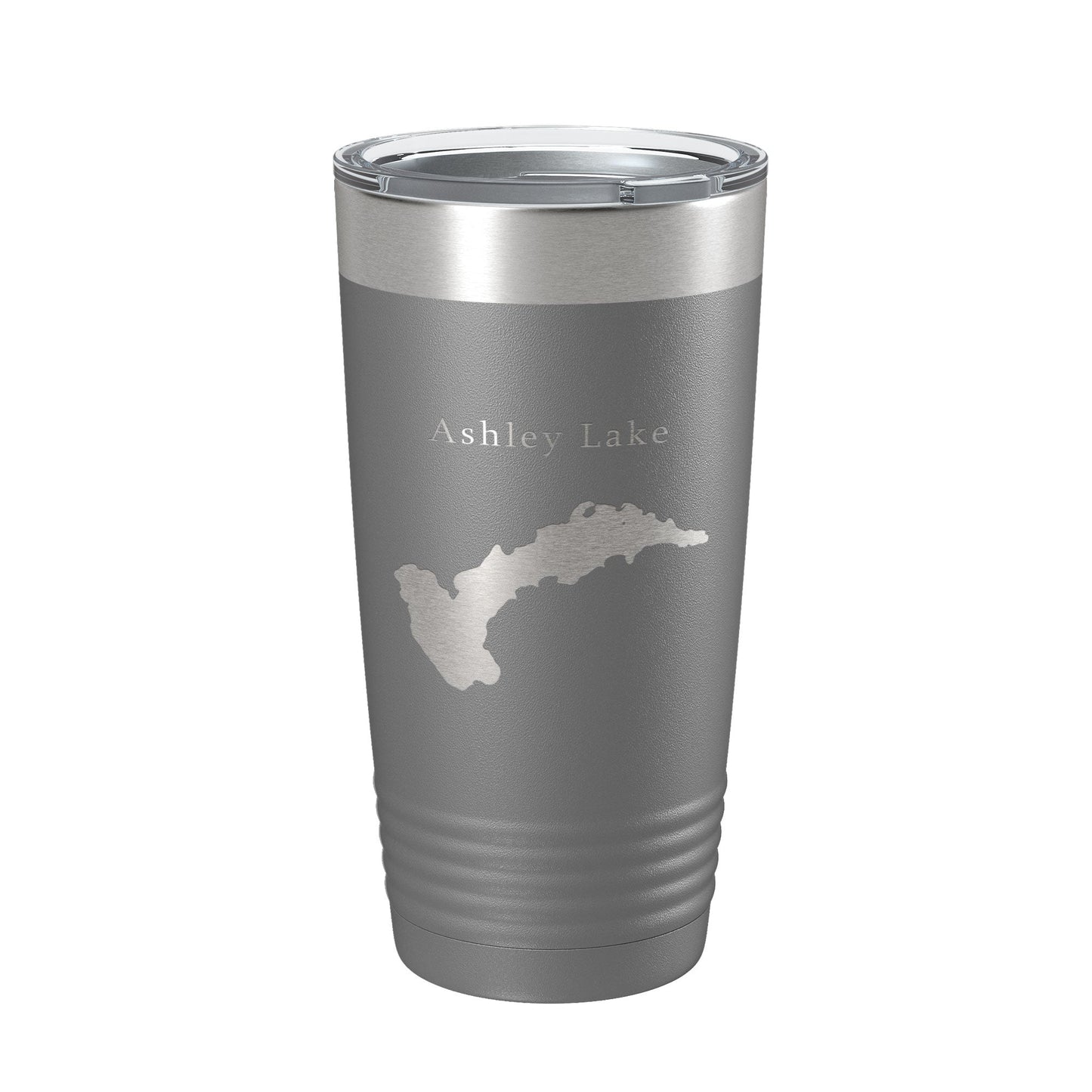 Ashley Lake Map Tumbler Travel Mug Insulated Laser Engraved Coffee Cup Montana 20 oz-16