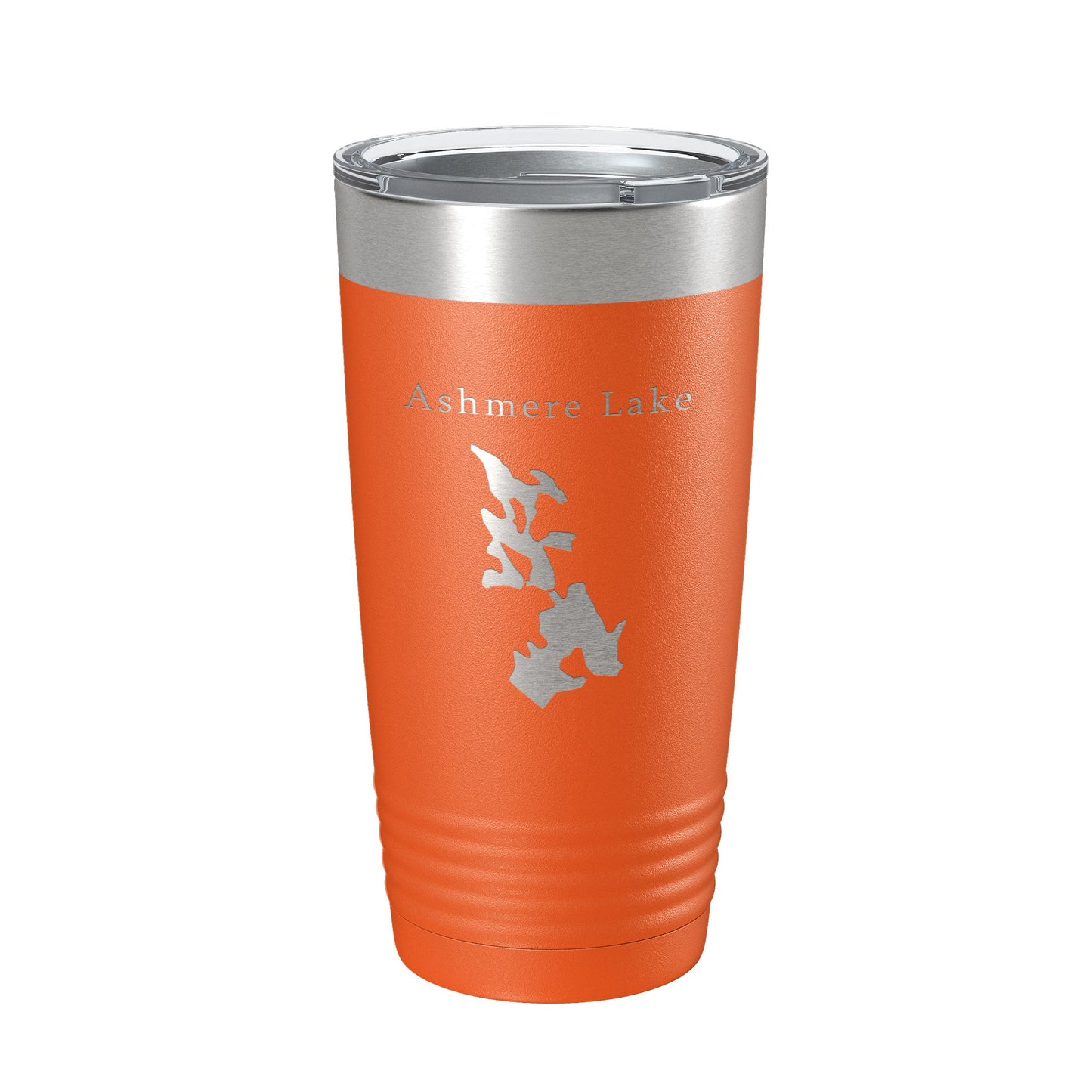 Ashmere Lake Map Tumbler Travel Mug Insulated Laser Engraved Coffee Cup Massachusetts 20 oz-17