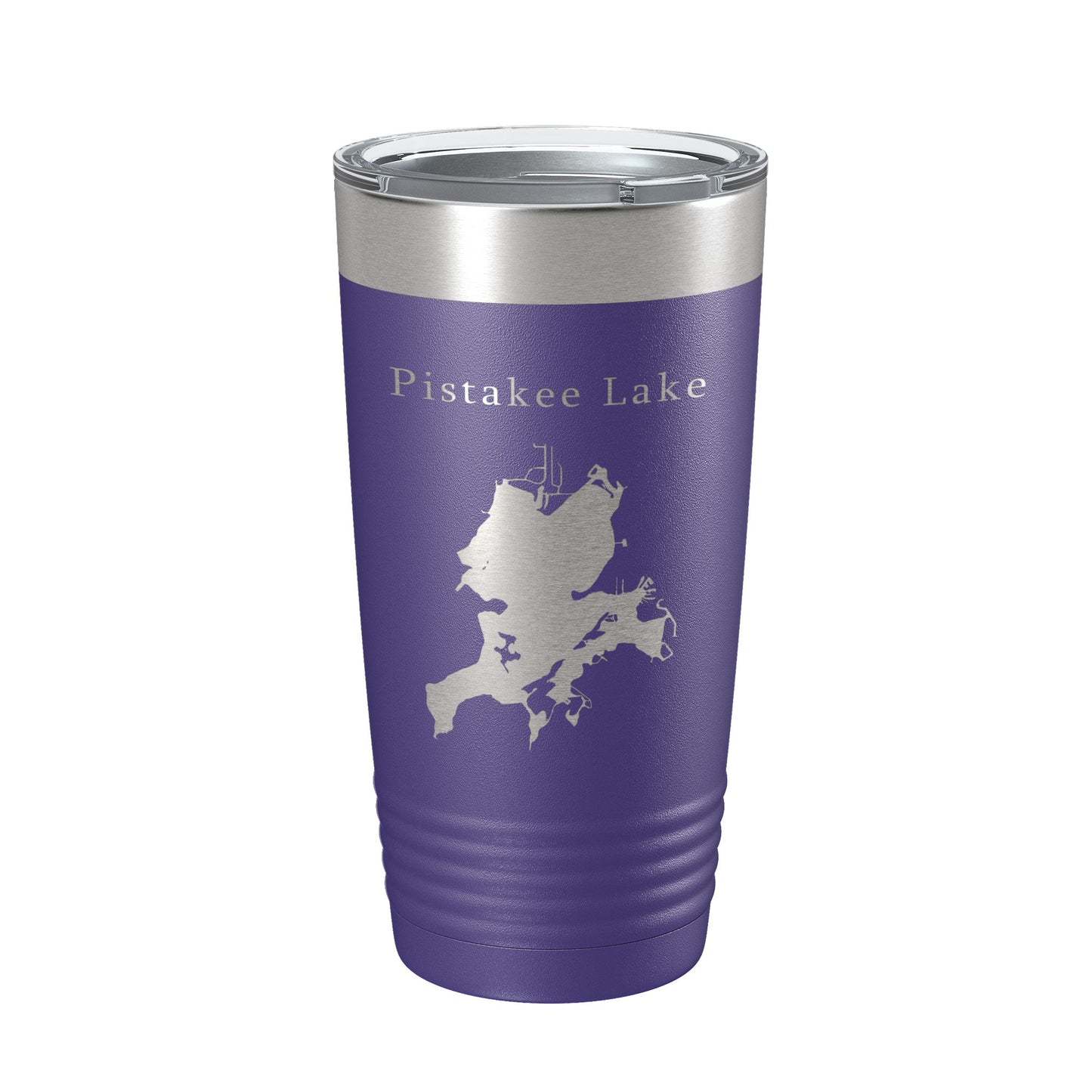 Pistakee Lake Map Tumbler Travel Mug Insulated Laser Engraved Coffee Cup Illinois 20 oz-15
