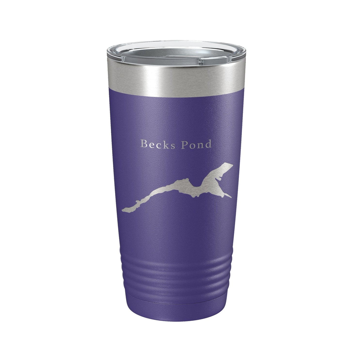 Becks Pond Tumbler Lake Map Travel Mug Insulated Laser Engraved Coffee Cup Delaware 20 oz-15