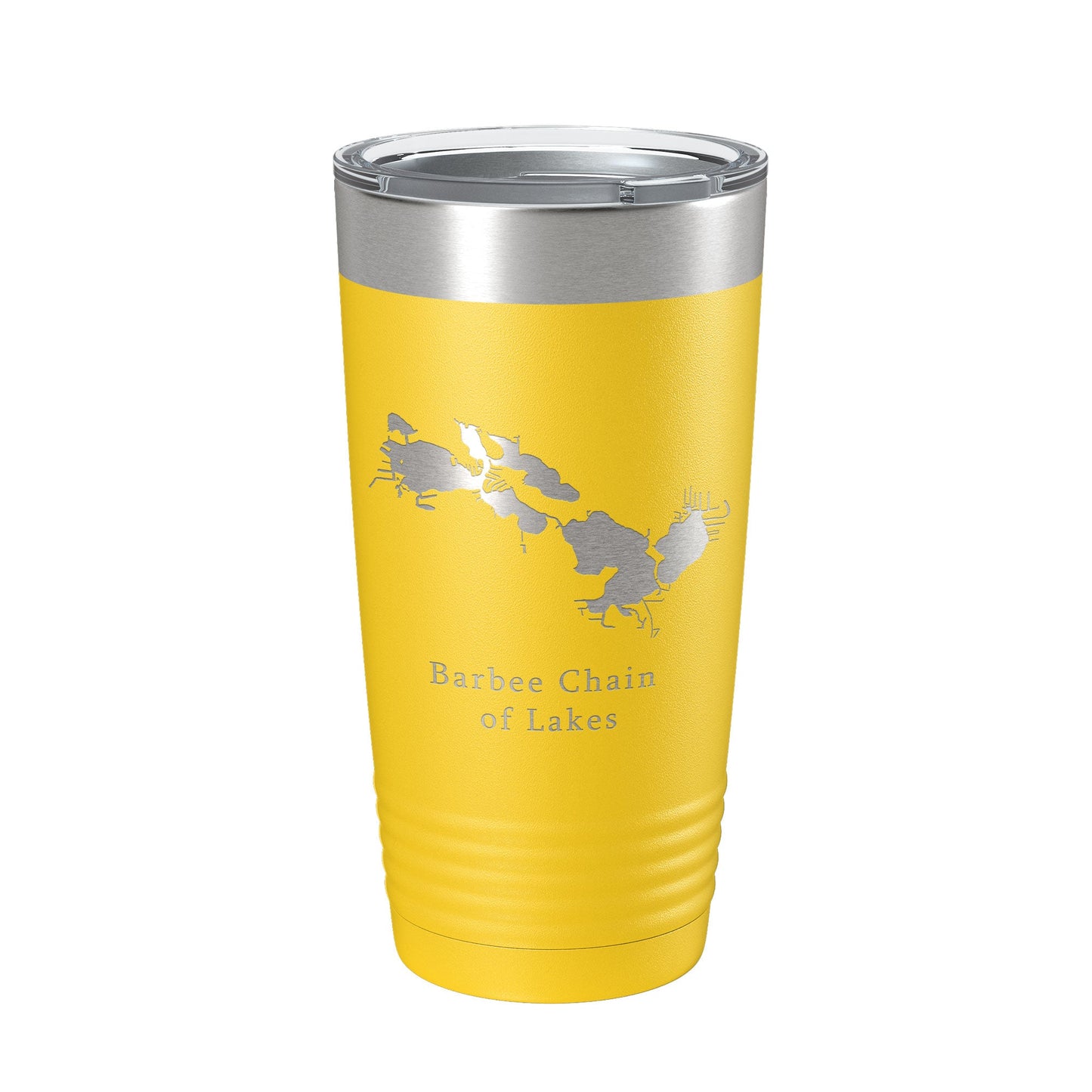 Barbee Chain of Lakes Map Tumbler Travel Mug Insulated Laser Engraved Coffee Cup Indiana 20 oz-19