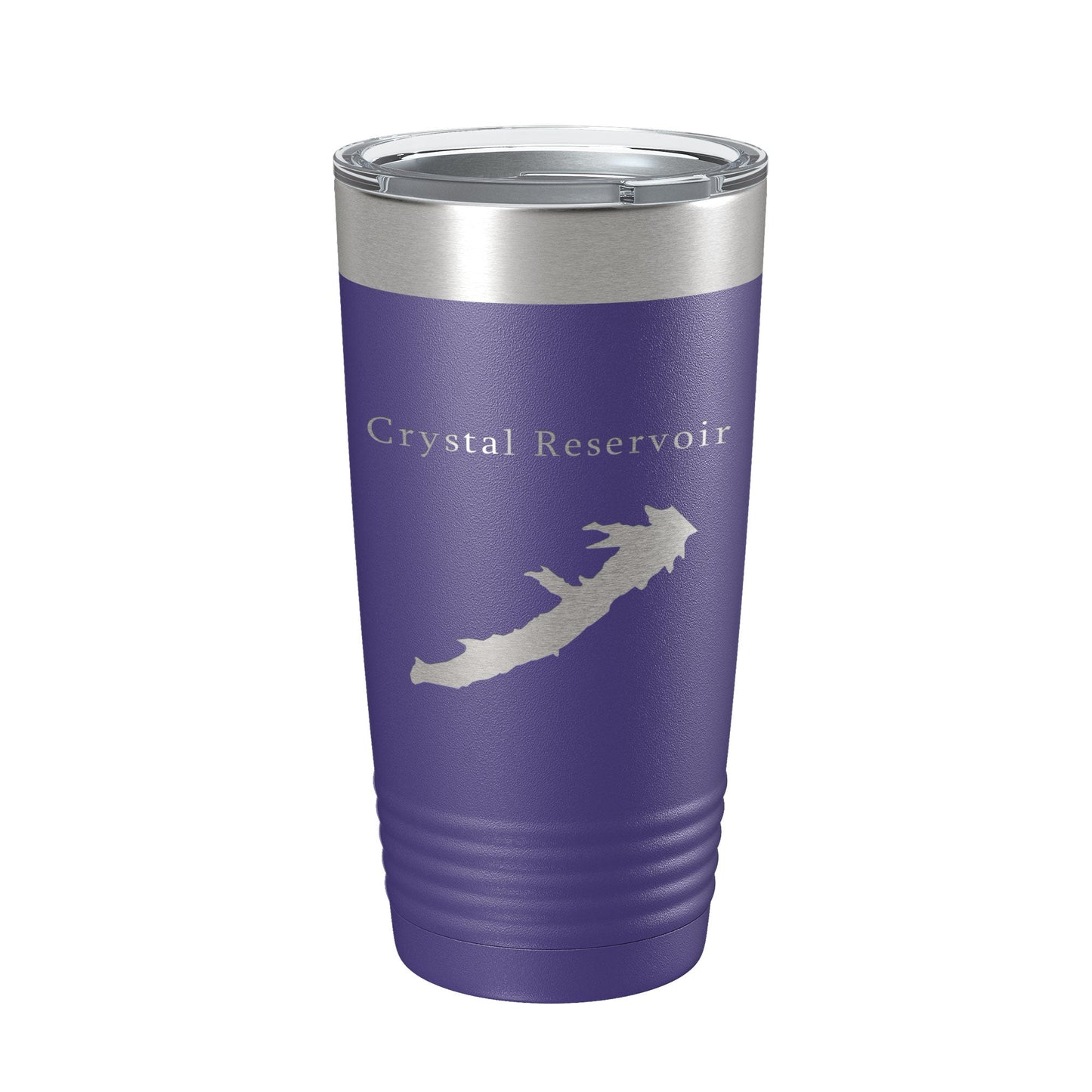 Crystal Reservoir Tumbler Lake Map Travel Mug Insulated Laser Engraved Coffee Cup Colorado 20 oz-15