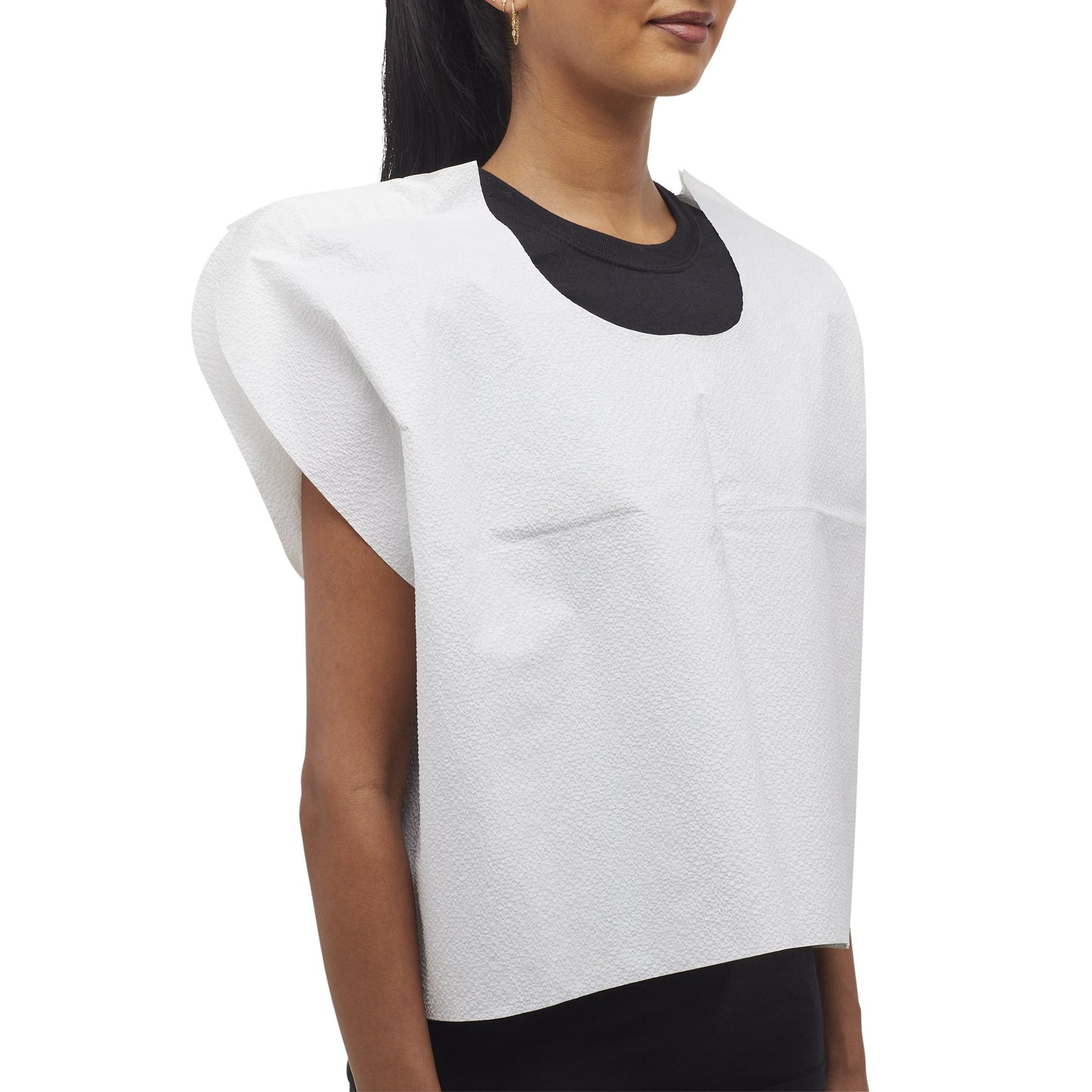 Exam Cape McKesson White Front / Back Opening Without Closure Unisex