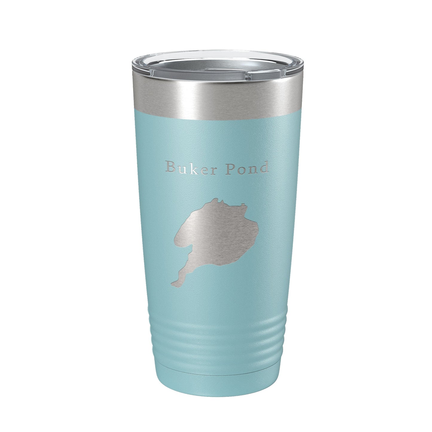 Buker Pond Tumbler Lake Map Travel Mug Insulated Laser Engraved Coffee Cup Maine 20 oz-13