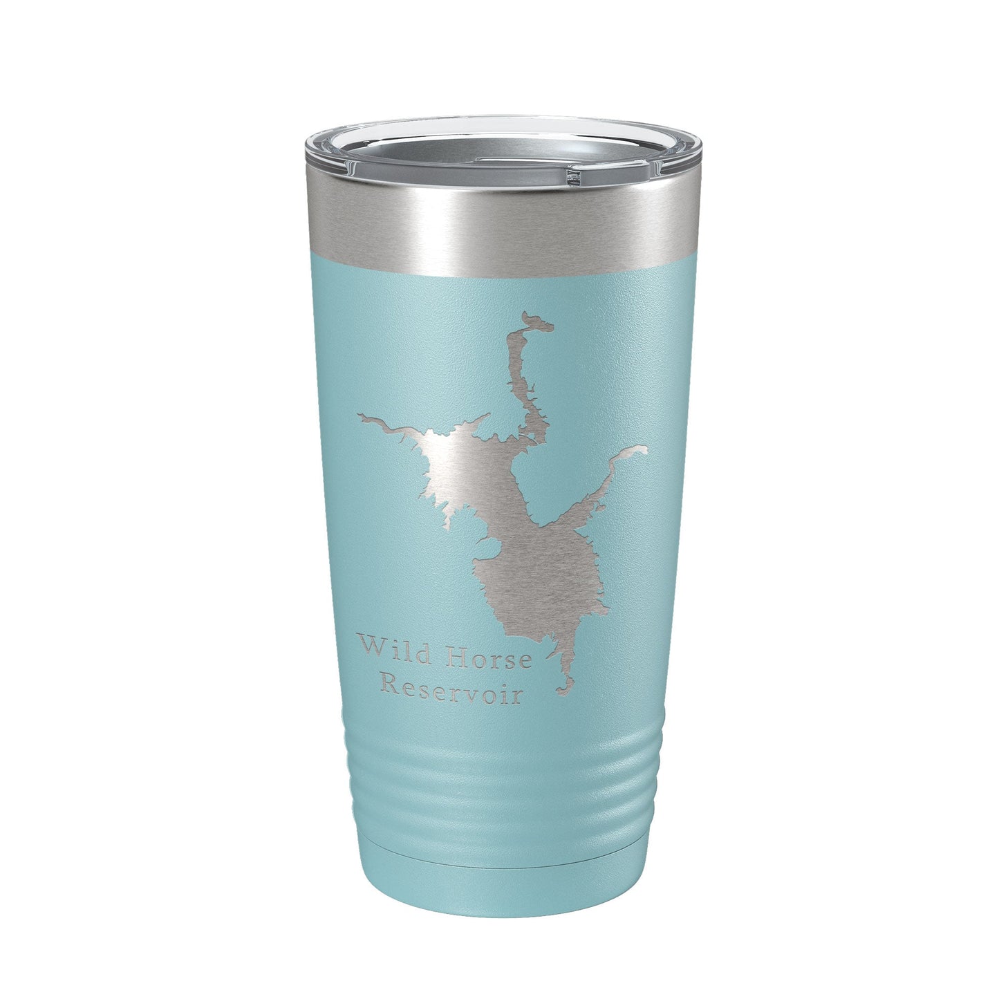 Wild Horse Reservoir Tumbler Lake Map Travel Mug Insulated Laser Engraved Coffee Cup Nevada 20 oz-13