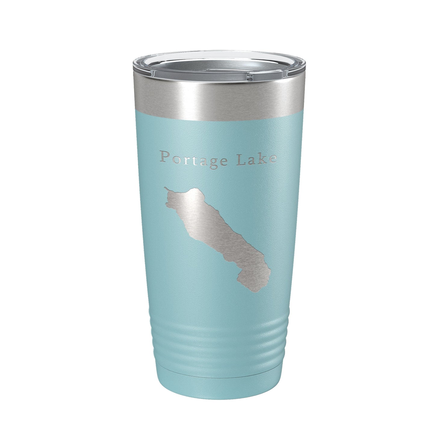 Portage Lake Map Tumbler Travel Mug Insulated Laser Engraved Coffee Cup Alaska 20 oz-13