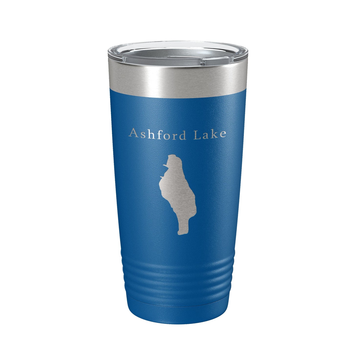 Ashford Lake Map Tumbler Travel Mug Insulated Laser Engraved Coffee Cup Connecticut 20 oz-6