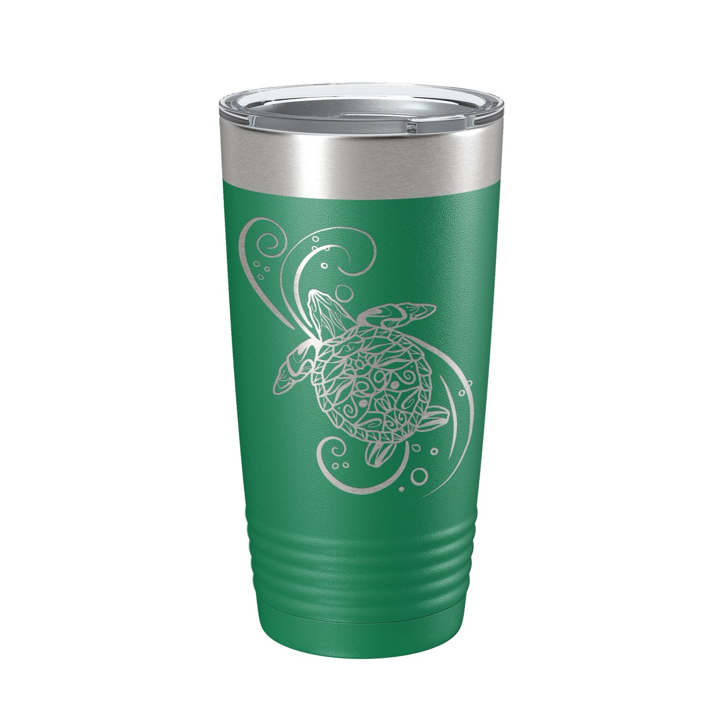 Sea Turtle Mandala Tumbler Travel Mug Insulated Laser Engraved Coffee Cup Turtle Zentangle Pattern Design Gift 20 oz-9