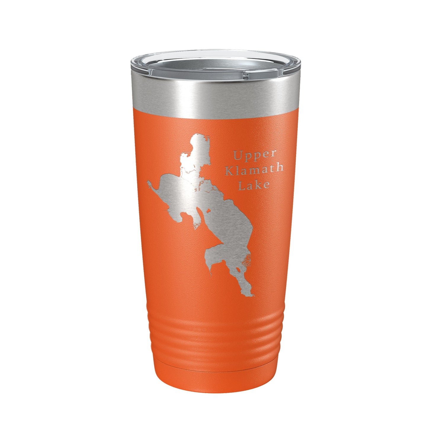 Upper Klamath Lake Map Tumbler Travel Mug Insulated Laser Engraved Coffee Cup Oregon 20 oz-17