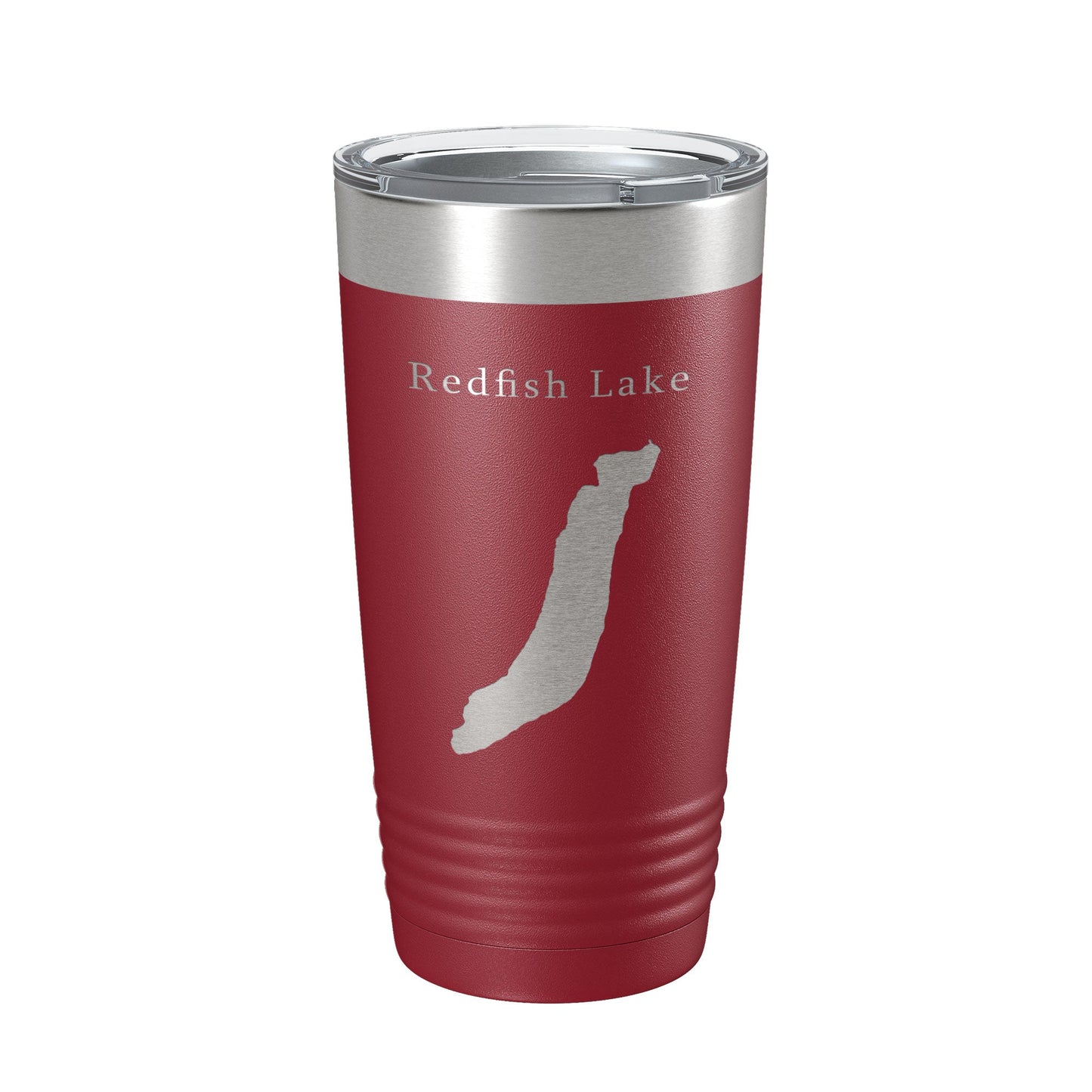 Redfish Lake Map Tumbler Travel Mug Insulated Laser Engraved Coffee Cup Idaho 20 oz-18