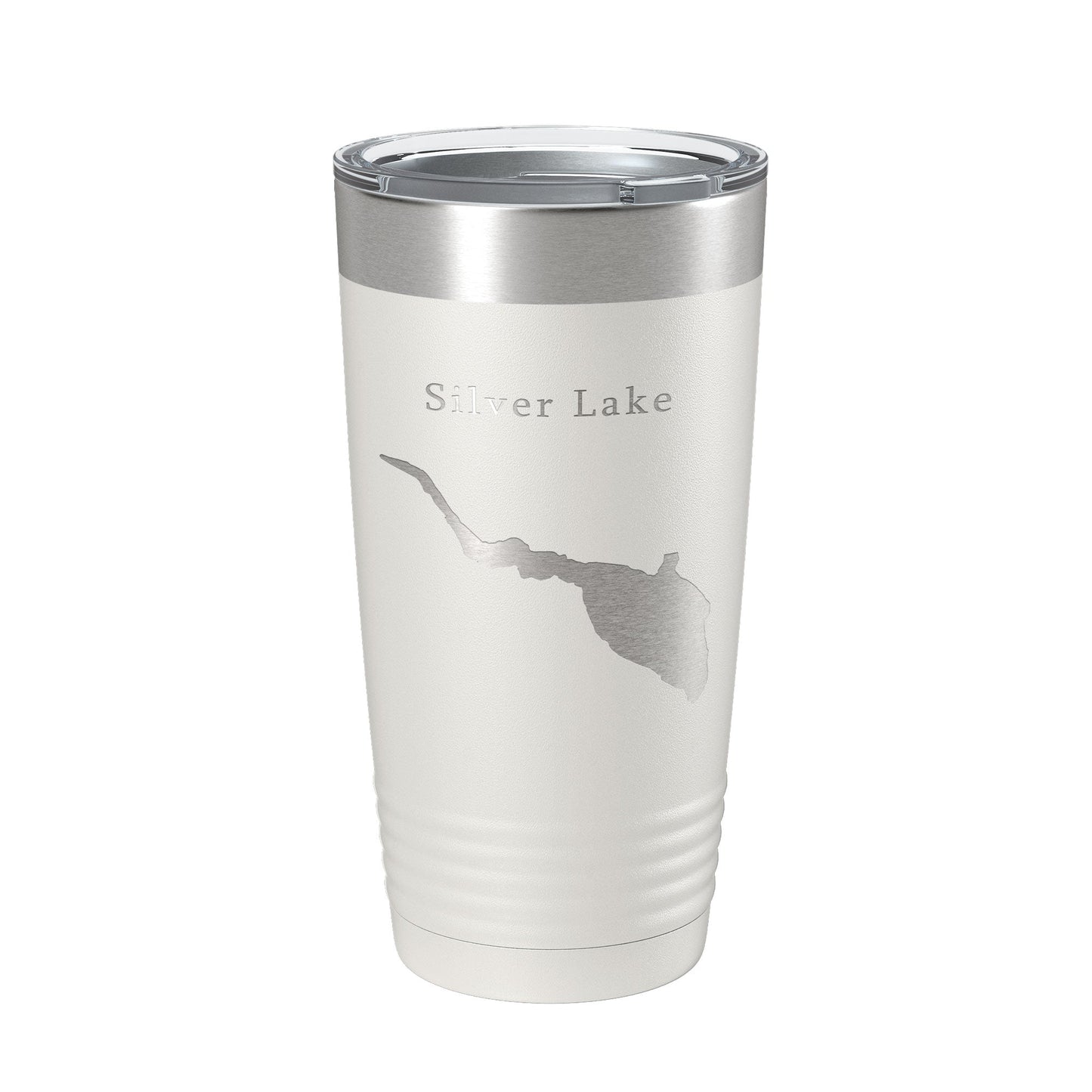 Silver Lake Map Tumbler Travel Mug Insulated Laser Engraved Coffee Cup Delaware 20 oz-1