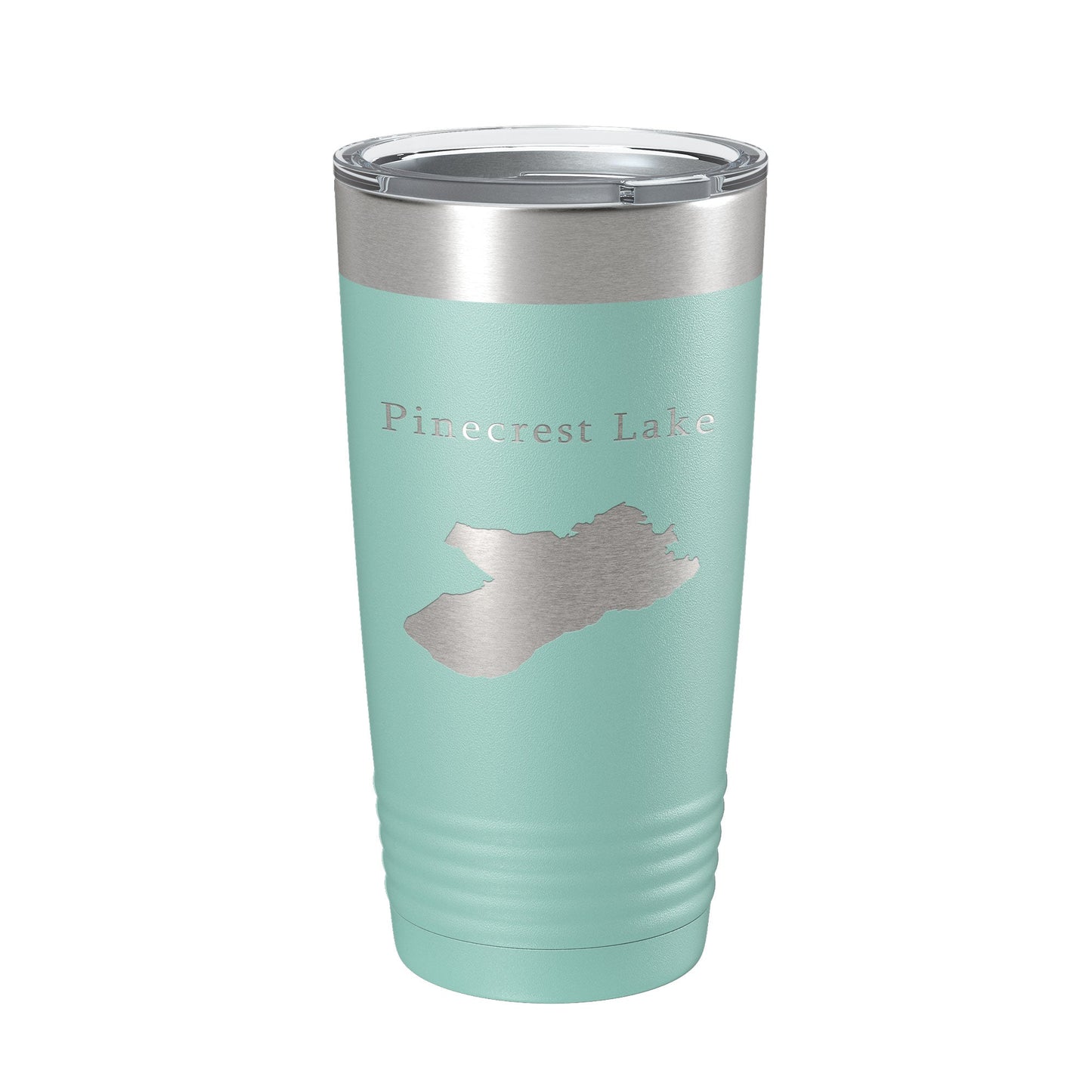 Pinecrest Lake Map Tumbler Travel Mug Insulated Laser Engraved Coffee Cup California 20 oz-12