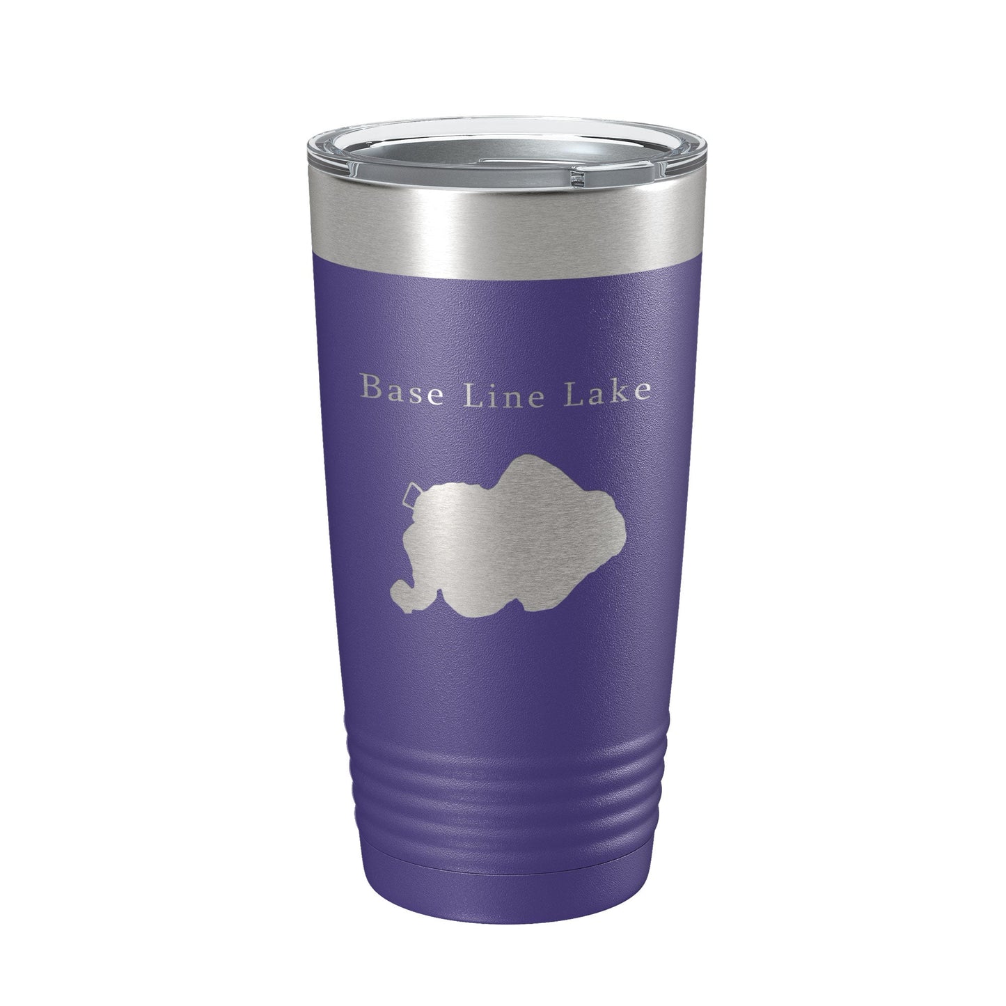 Base Line Lake Map Tumbler Travel Mug Insulated Laser Engraved Coffee Cup Huron River Chain of Lakes Michigan 20 oz-15