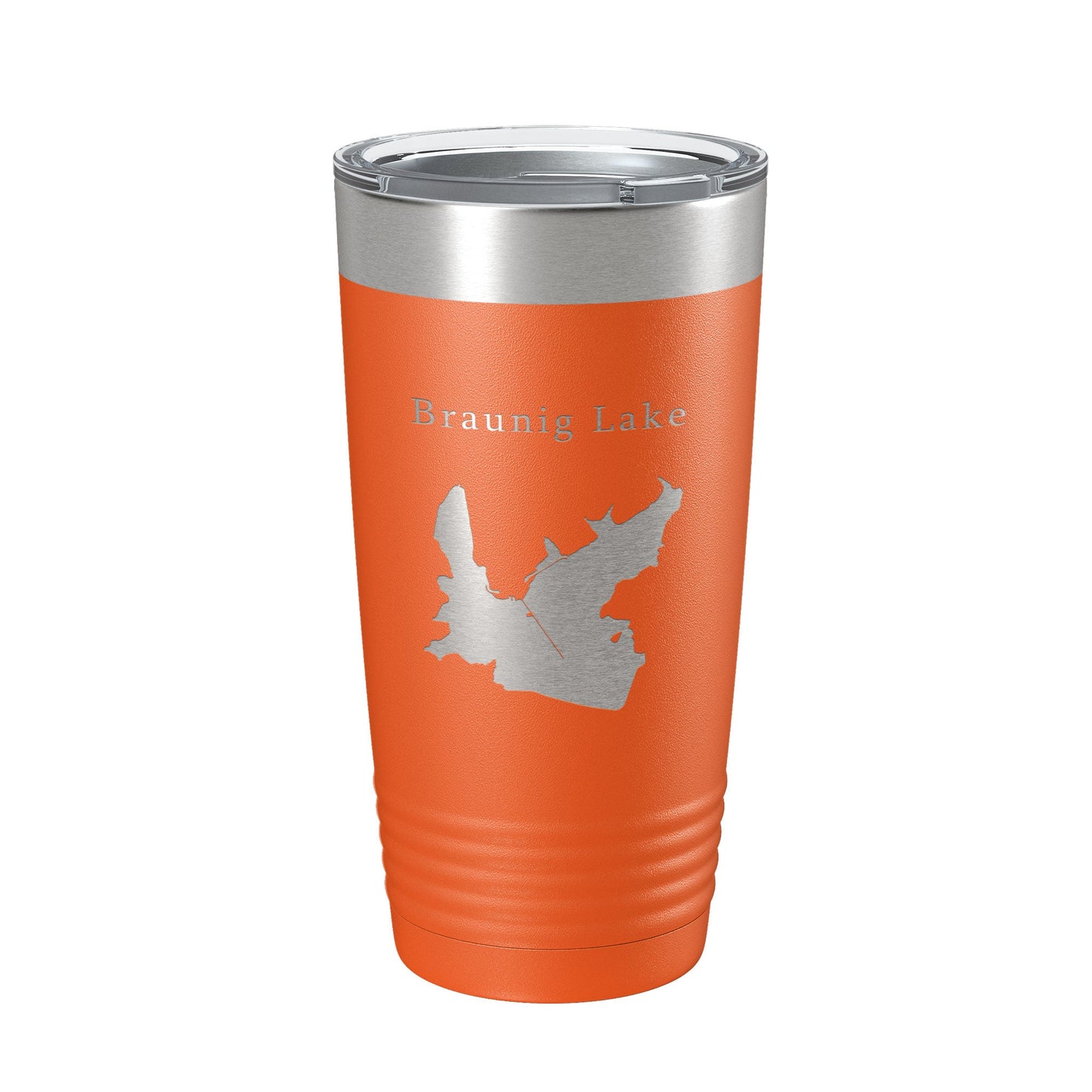 Victor Braunig Lake Map Tumbler Travel Mug Insulated Laser Engraved Coffee Cup Texas 20 oz-17