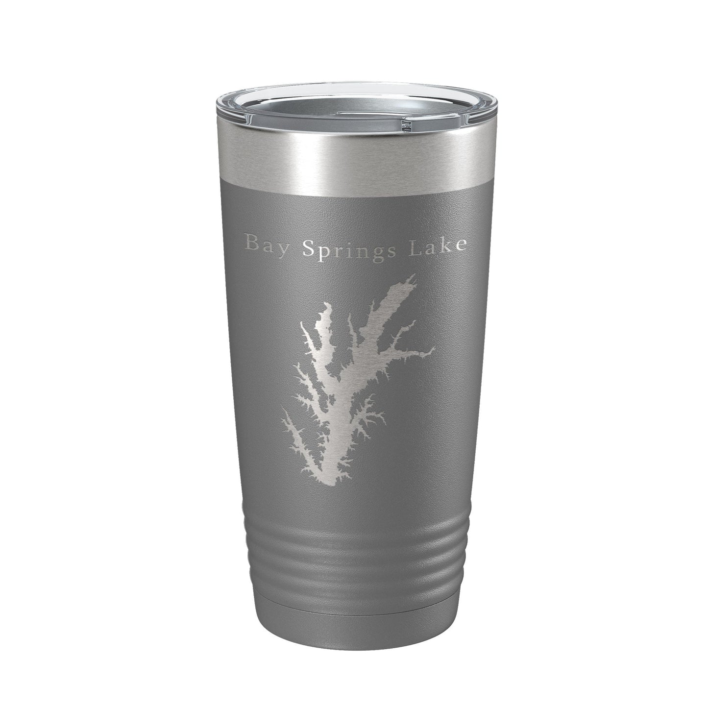 Bay Springs Lake Map Tumbler Travel Mug Insulated Laser Engraved Coffee Cup Mississippi 20 oz-16