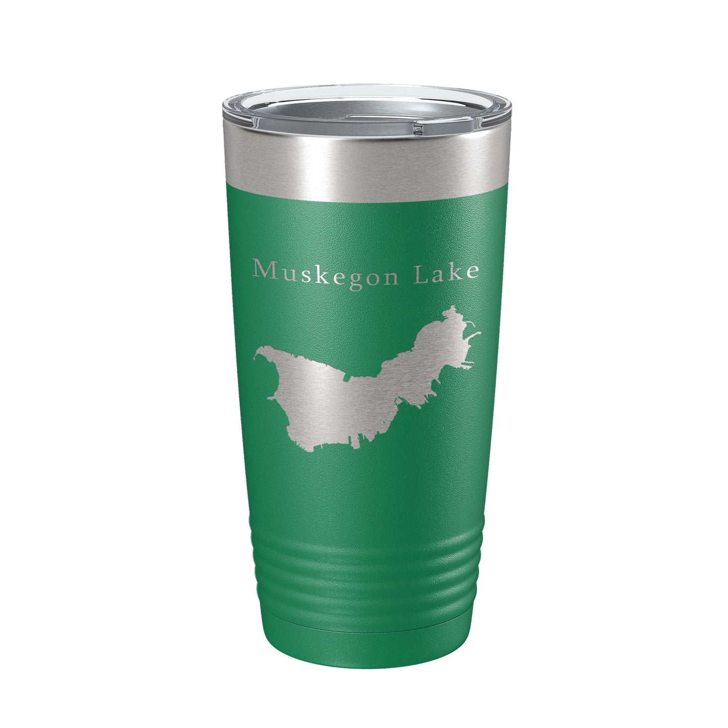 Muskegon Lake Map Tumbler Travel Mug Insulated Laser Engraved Coffee Cup Michigan 20 oz-9