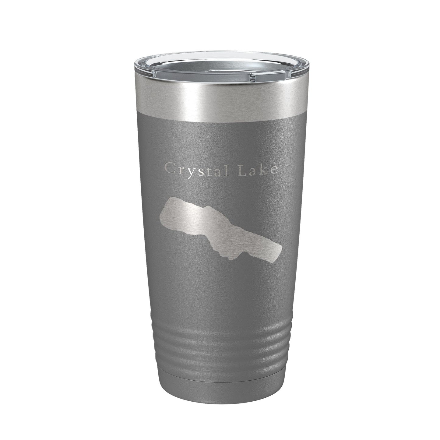 Crystal Lake Map Tumbler Travel Mug Insulated Laser Engraved Coffee Cup Michigan 20 oz-16