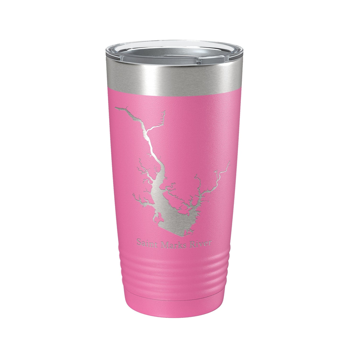 St. Marks River FL Map Tumbler Travel Mug Insulated Laser Engraved Coffee Cup Apalachee Bay Florida Saint 20 oz-11