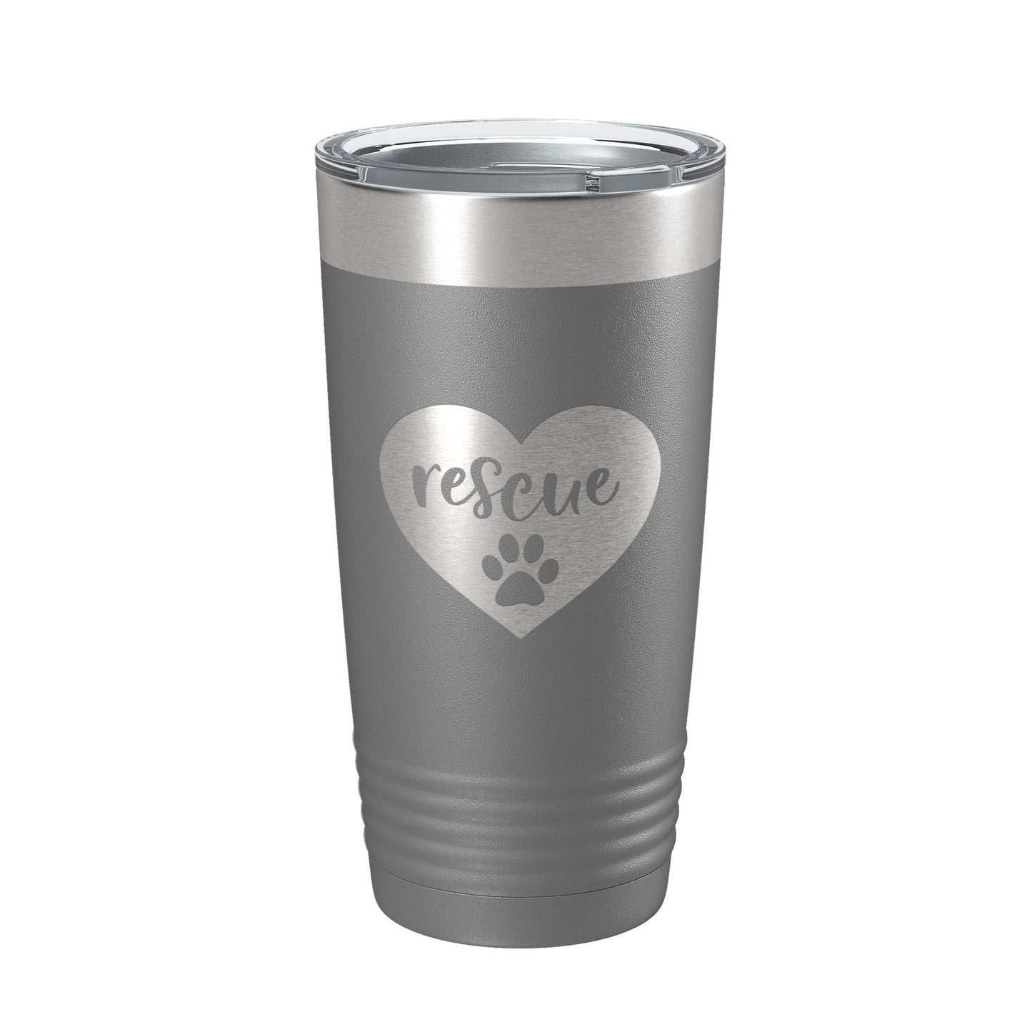 Rescue Dog Tumbler Love Heart Travel Mug Gift Insulated Laser Engraved Coffee Cup 20 oz-16