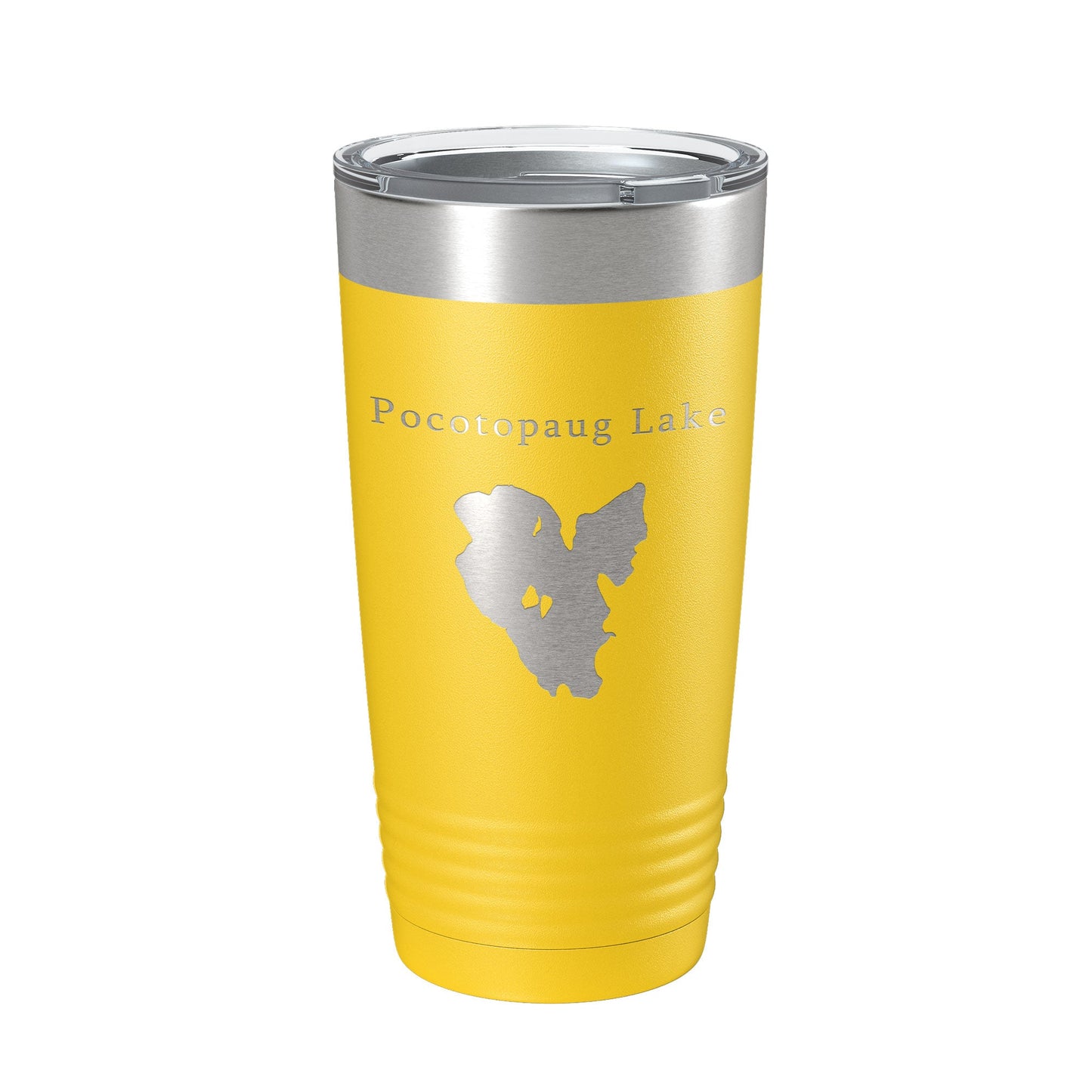 Pocotopaug Lake Map Tumbler Travel Mug Insulated Laser Engraved Coffee Cup Connecticut 20 oz-4