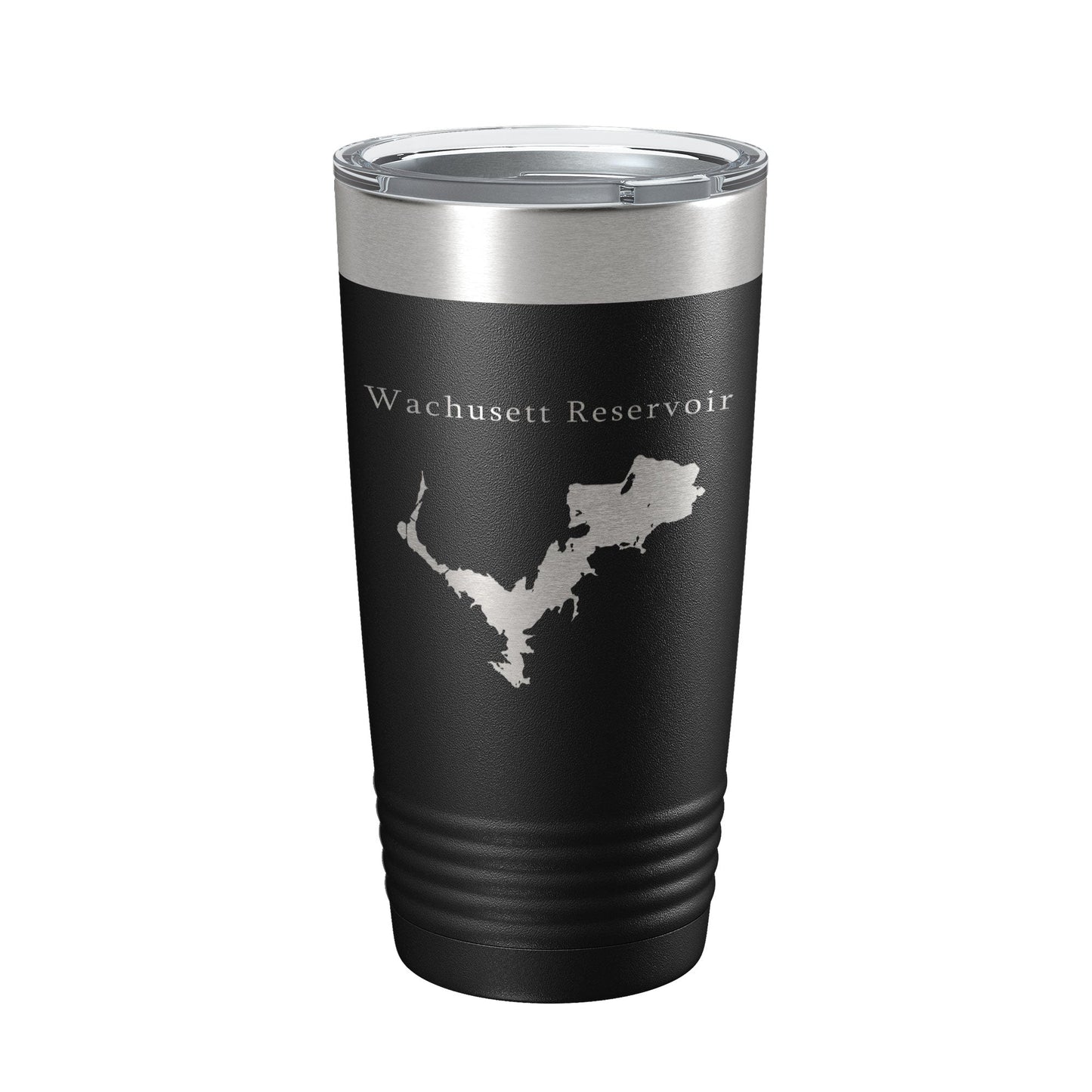Wachusett Reservoir Tumbler Lake Map Travel Mug Insulated Laser Engraved Coffee Cup Massachusetts 20 oz-0