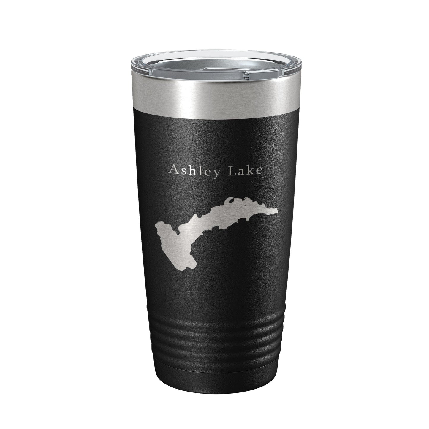 Ashley Lake Map Tumbler Travel Mug Insulated Laser Engraved Coffee Cup Montana 20 oz-5
