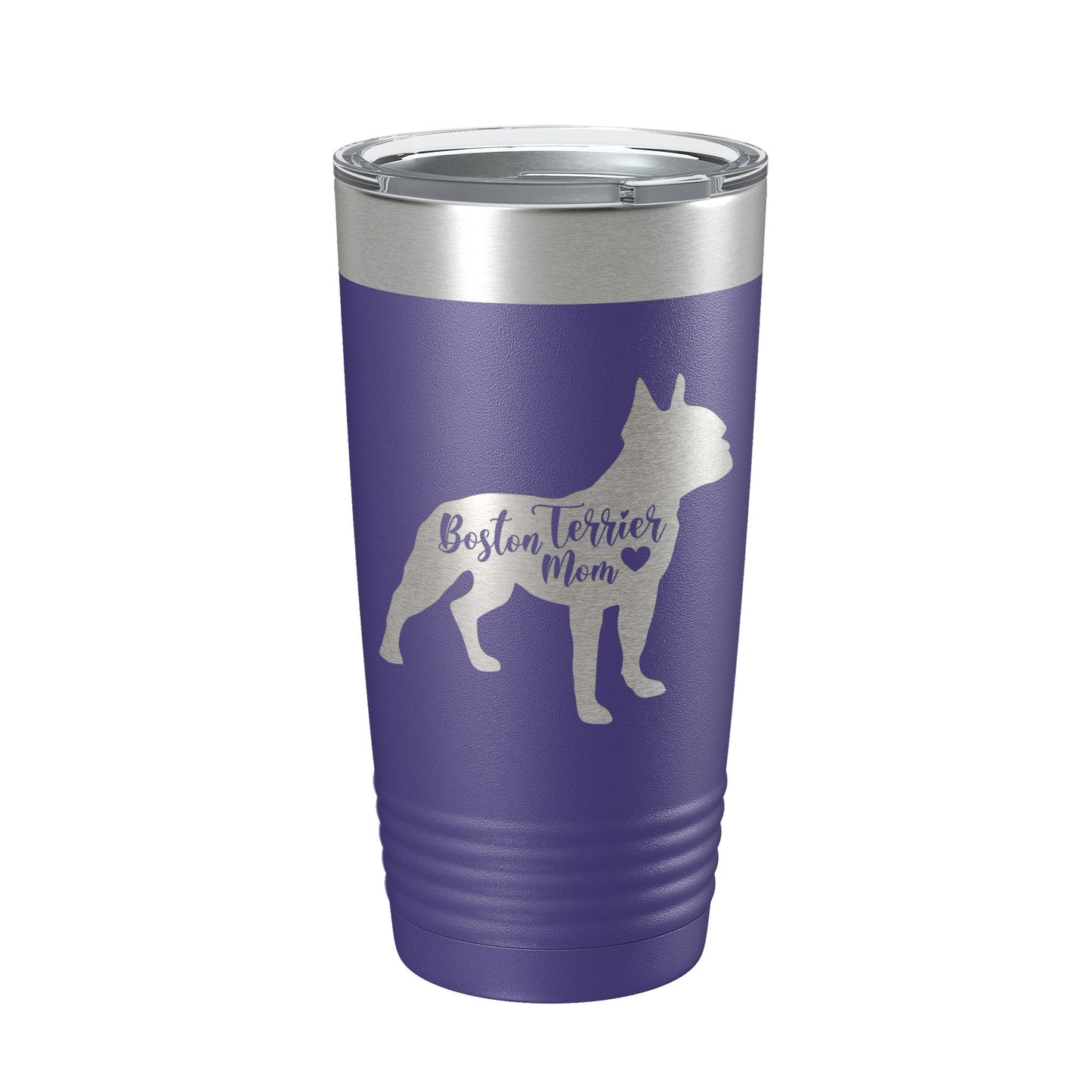 Boston Terrier Mom Tumbler Dog Travel Mug Gift Insulated Laser Engraved Coffee Cup 20 oz-15
