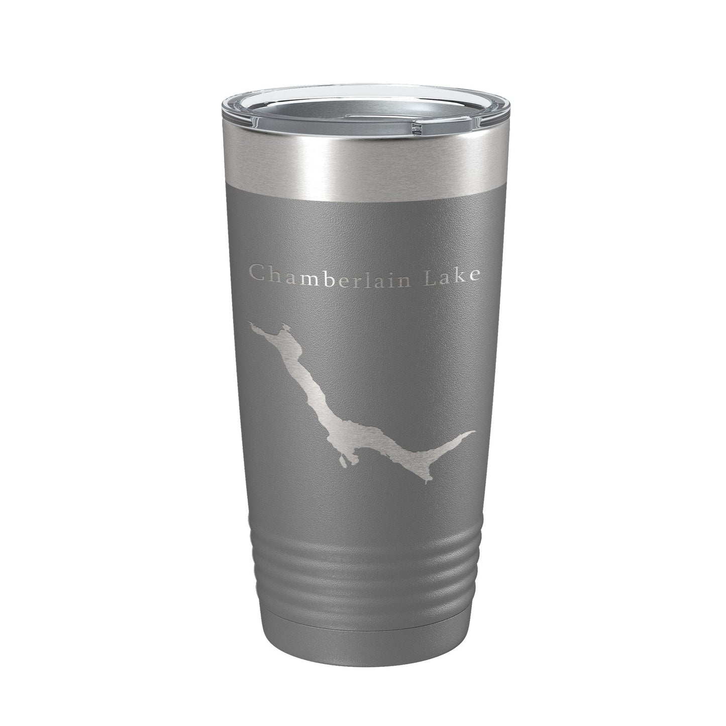 Chamberlain Lake Map Tumbler Travel Mug Insulated Laser Engraved Coffee Cup Maine 20 oz-16