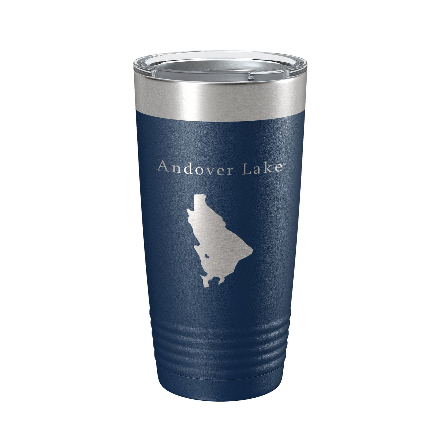 Andover Lake Map Tumbler Travel Mug Insulated Laser Engraved Coffee Cup Connecticut 20 oz-8