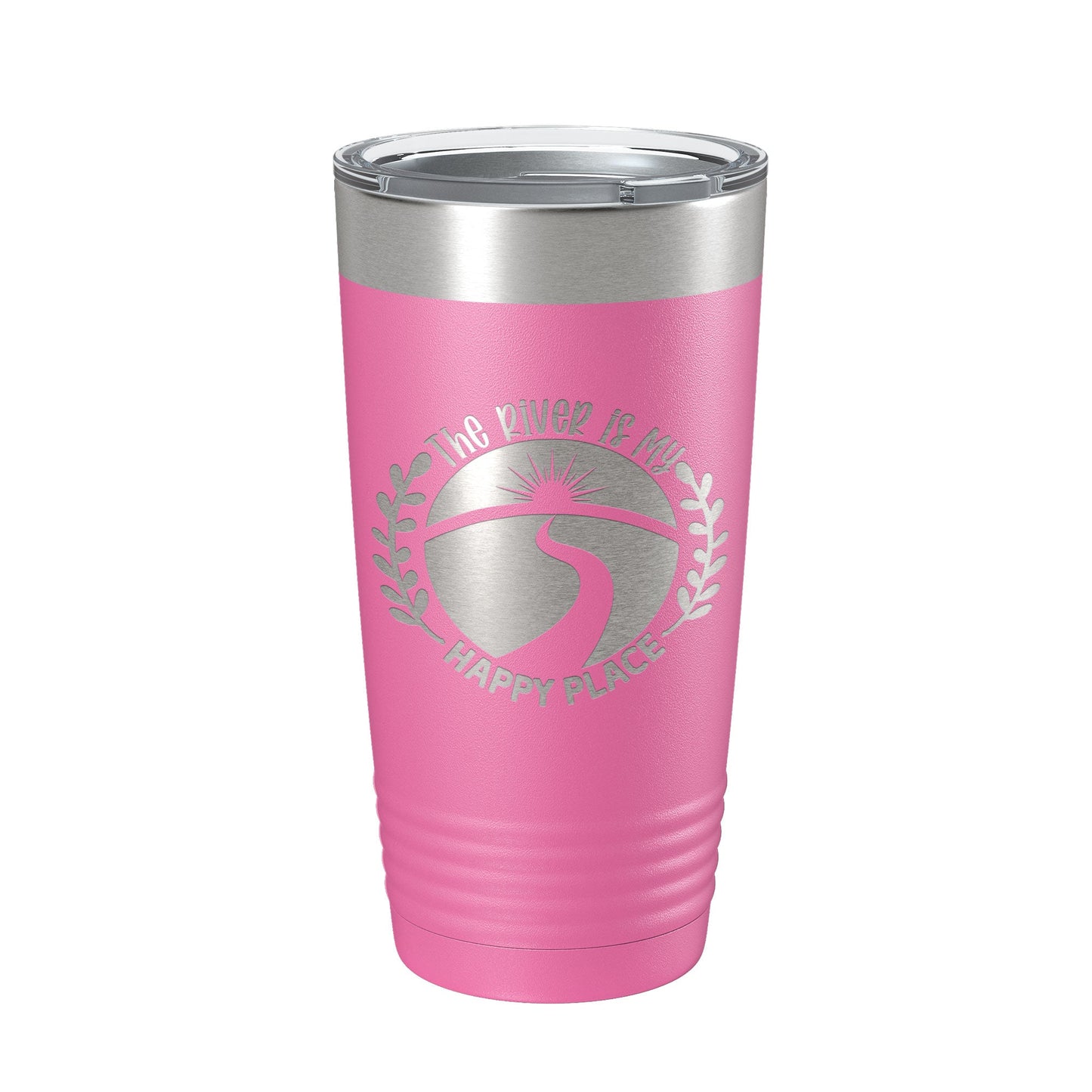 River Is My Happy Place Tumbler Travel Mug Insulated Laser Engraved Coffee Cup Birthday Float Trips Party Gift 20 oz-11