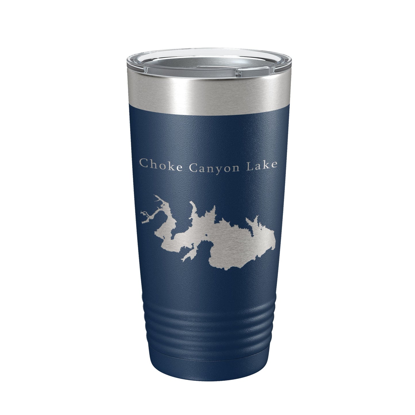 Choke Canyon Lake Map Tumbler Travel Mug Insulated Laser Engraved Coffee Cup Texas 20 oz-2