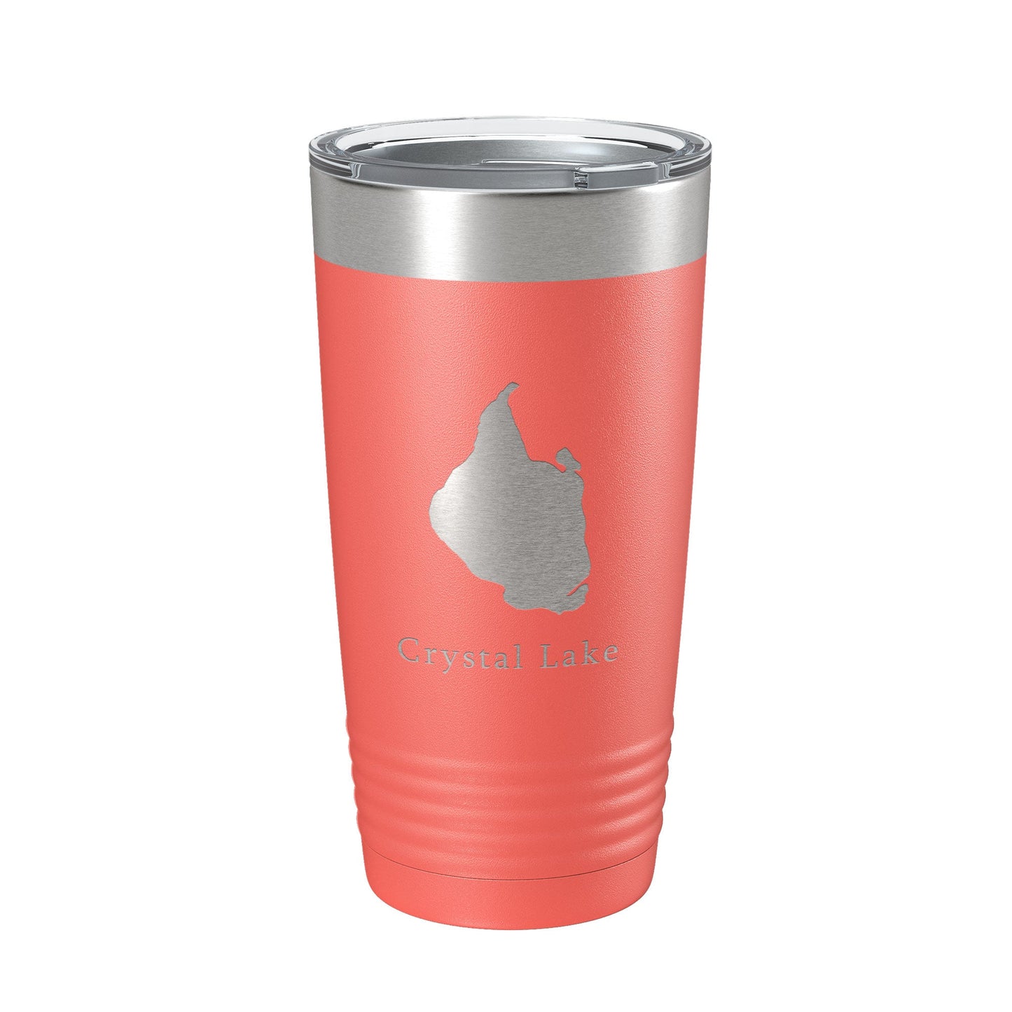 Crystal Lake Map Tumbler Travel Mug Insulated Laser Engraved Coffee Cup Connecticut 20 oz-20