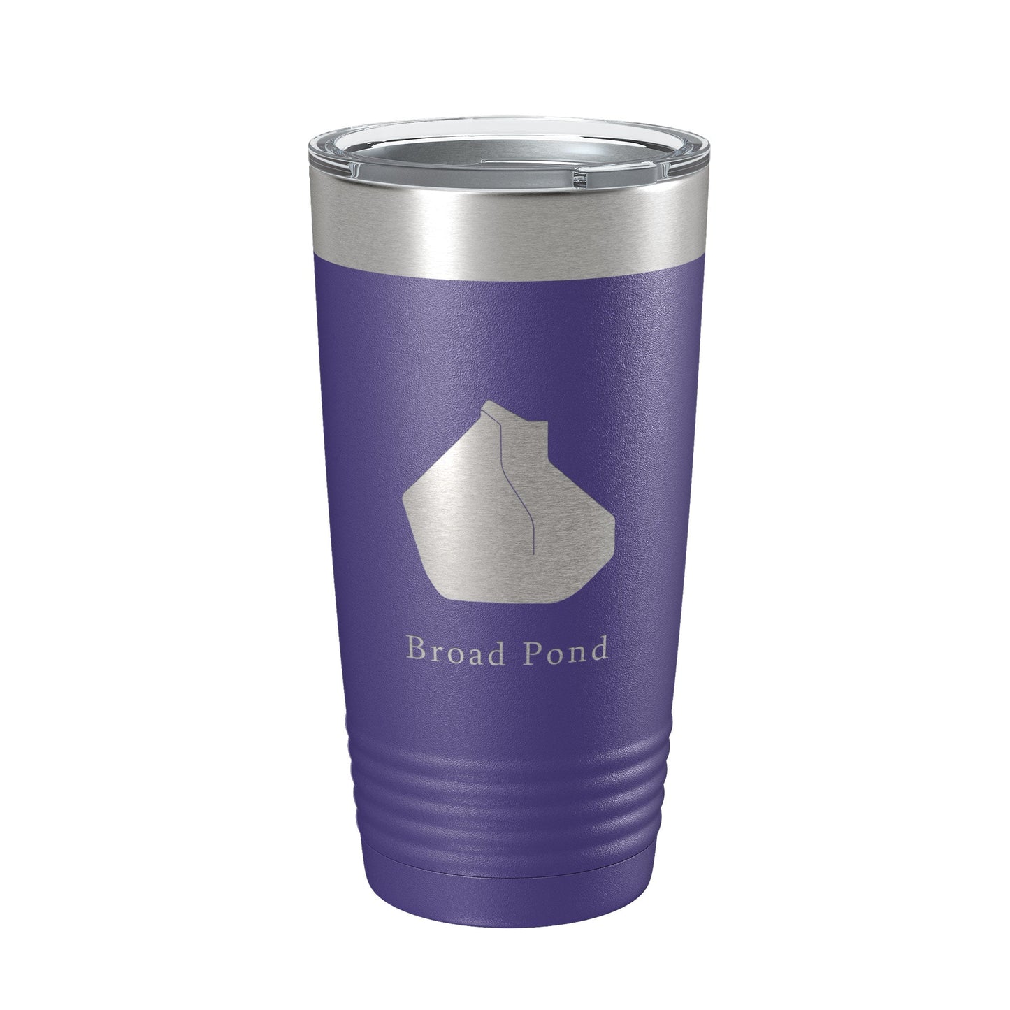 Broad Pond Tumbler Lake Map Travel Mug Insulated Laser Engraved Coffee Cup Indiana 20 oz-15
