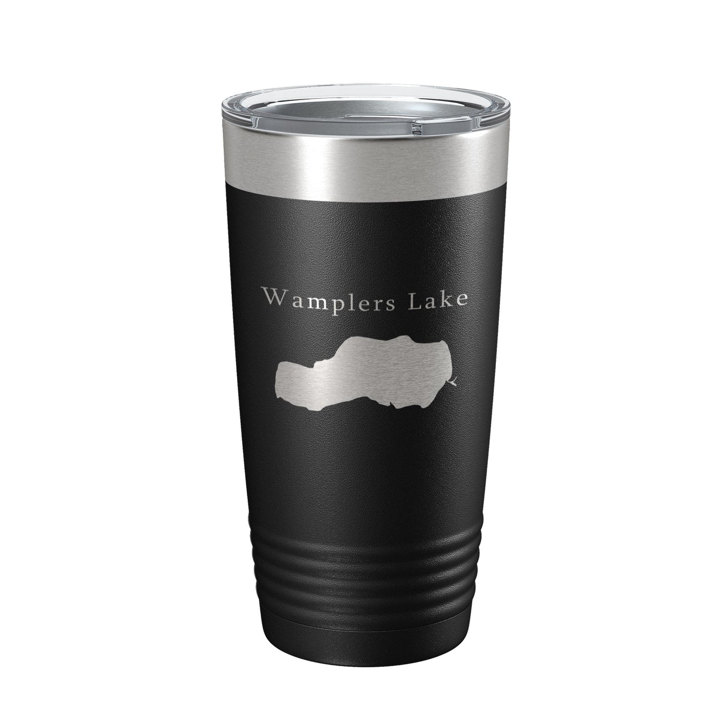 Wamplers Lake Map Tumbler Travel Mug Insulated Laser Engraved Coffee Cup Michigan 20 oz-0