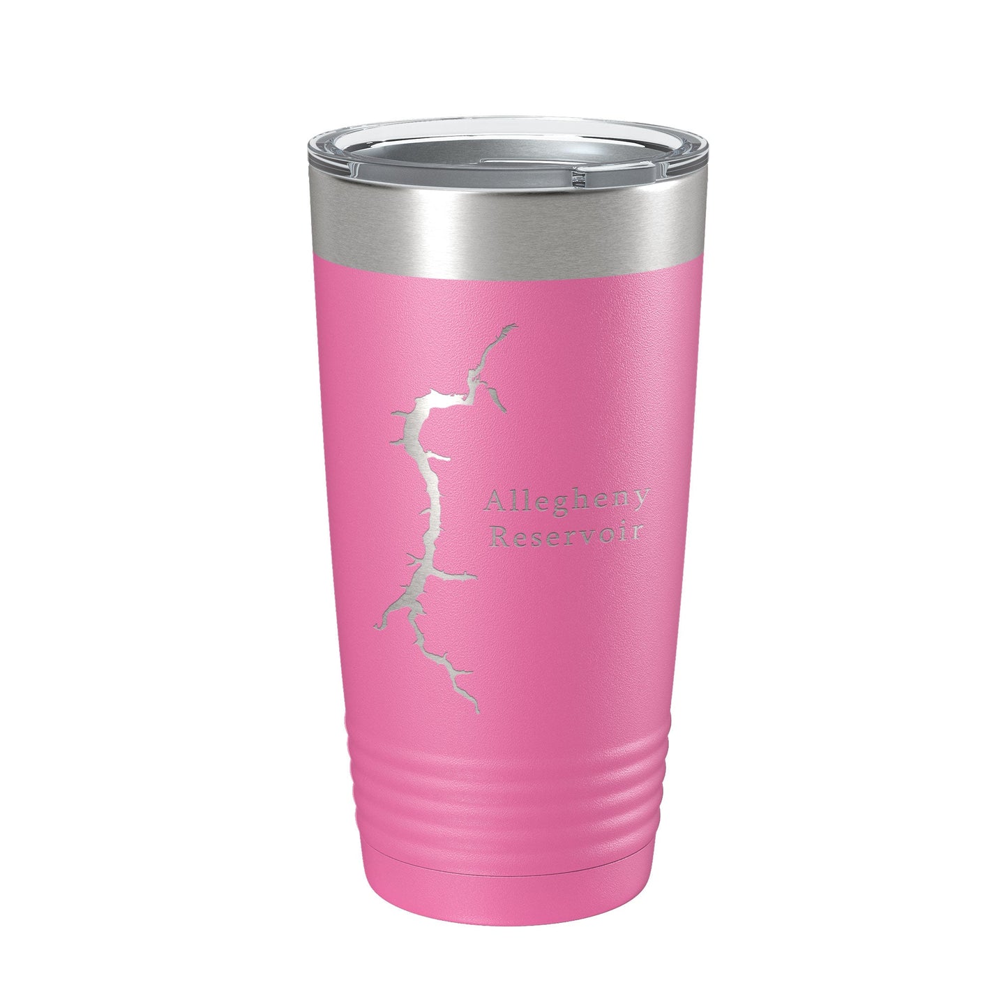 Allegheny Reservoir Tumbler Lake Map Travel Mug Insulated Laser Engraved Coffee Cup Pennsylvania 20 oz-11