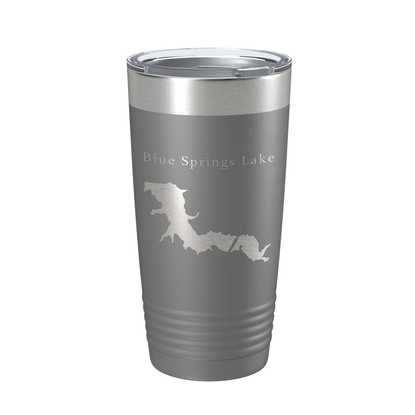 Blue Springs Lake Map Tumbler Travel Mug Insulated Laser Engraved Coffee Cup Missouri 20 oz-16