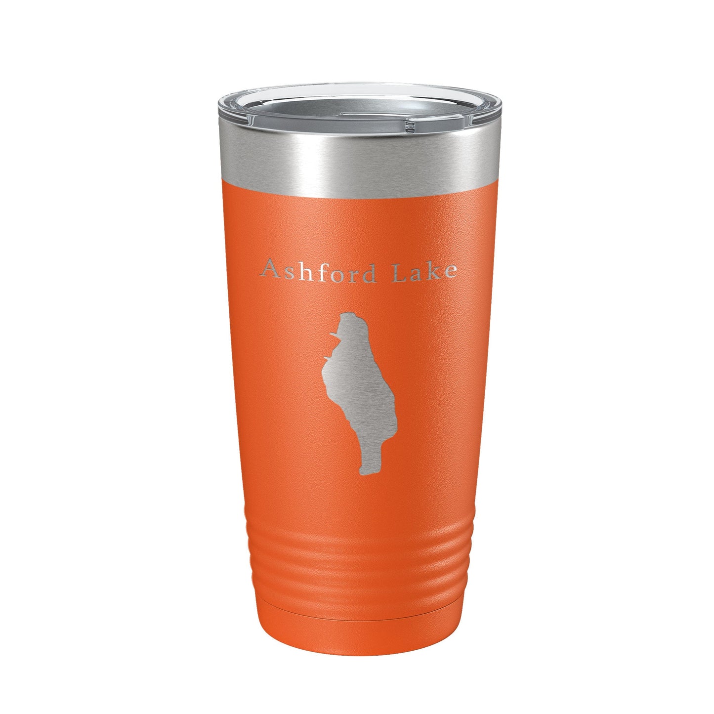 Ashford Lake Map Tumbler Travel Mug Insulated Laser Engraved Coffee Cup Connecticut 20 oz-17