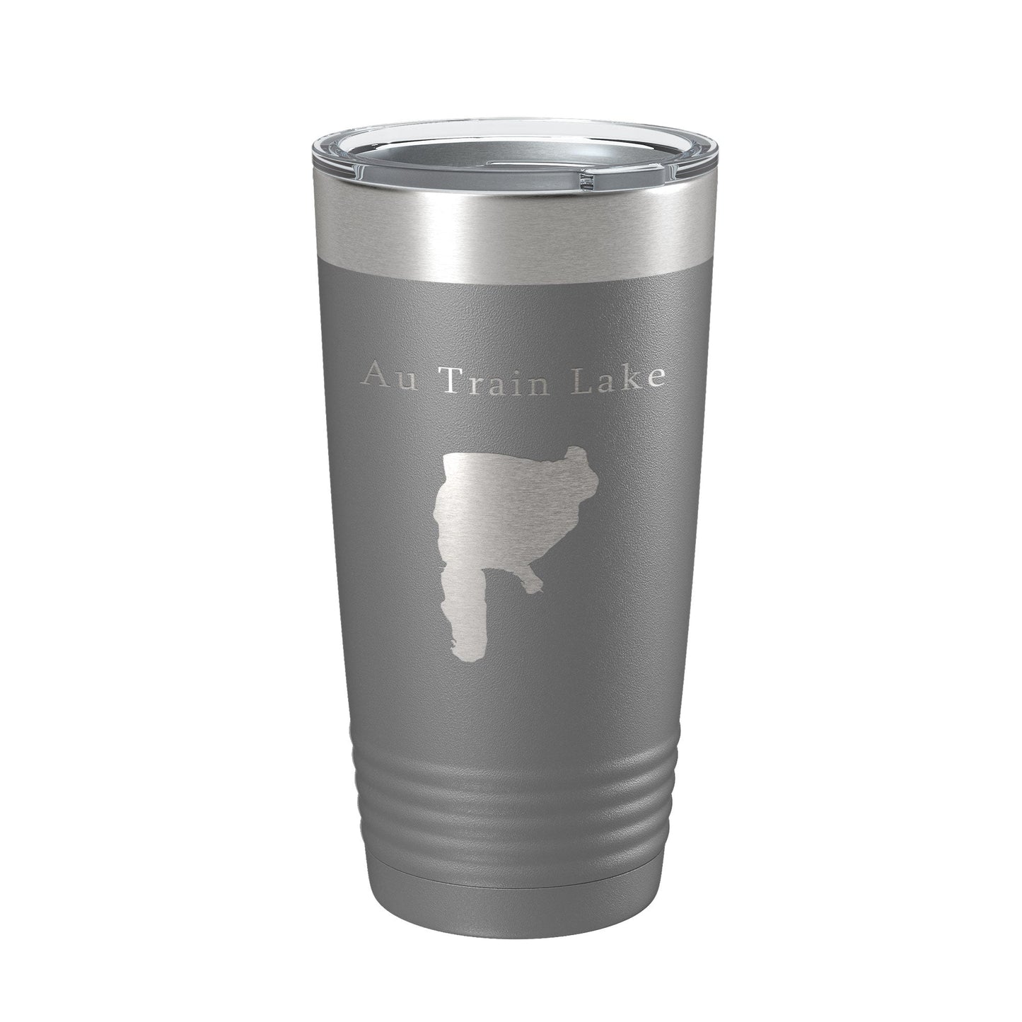 Au Train Lake Map Tumbler Travel Mug Insulated Laser Engraved Coffee Cup Michigan 20 oz-16