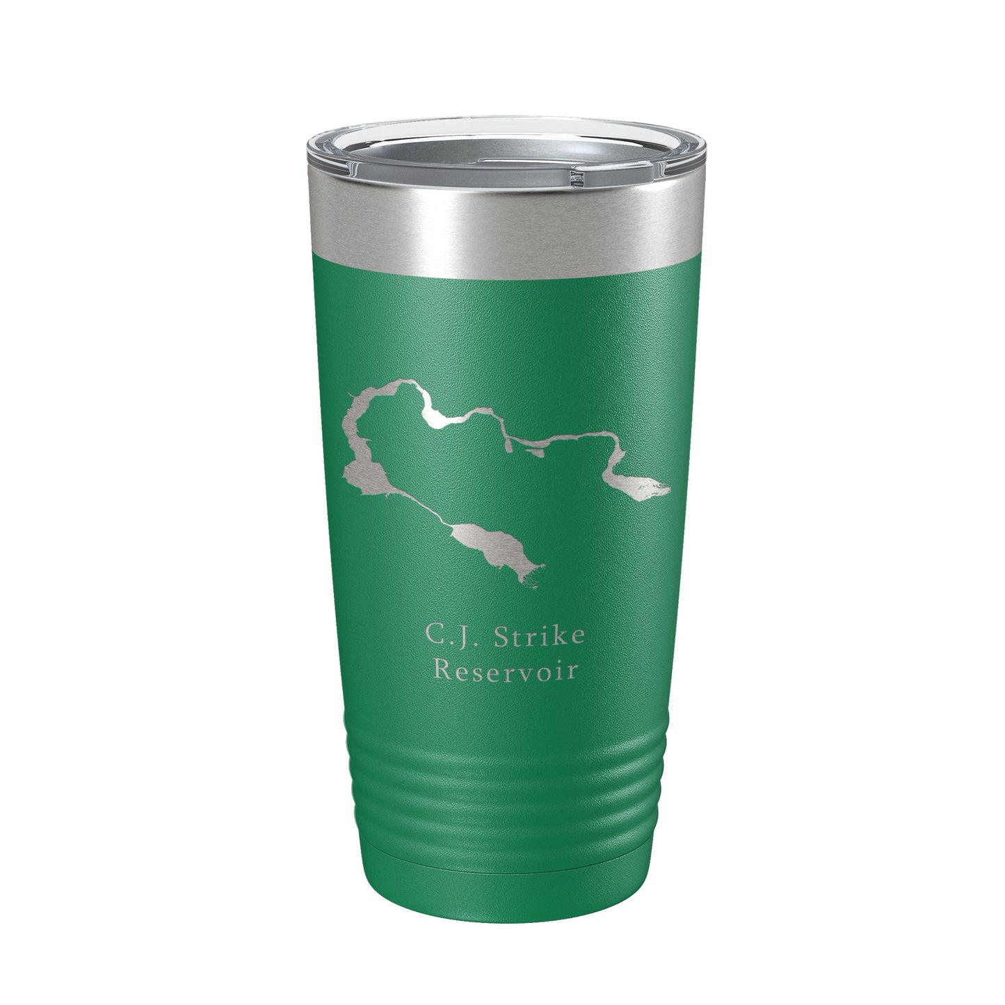 C. J. Strike Reservoir Tumbler Lake Map Travel Mug Insulated Laser Engraved Coffee Cup Snake River Boise Idaho 20 oz-9