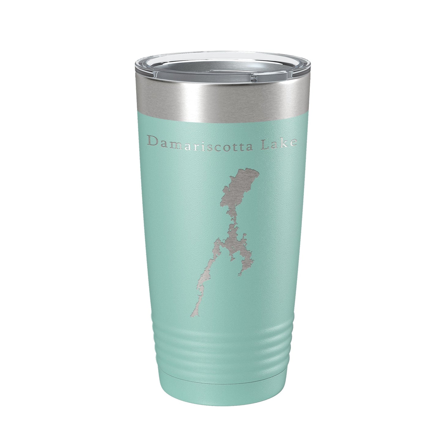 Damariscotta Lake Map Tumbler Travel Mug Insulated Laser Engraved Coffee Cup Maine 20 oz-12
