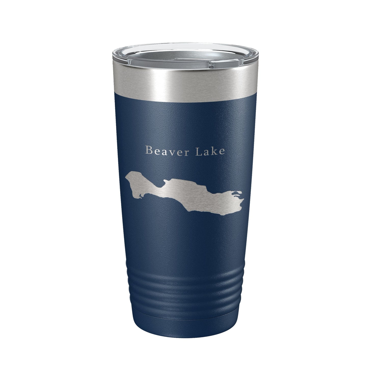 Beaver Lake Map Tumbler Travel Mug Insulated Laser Engraved Coffee Cup Asheville North Carolina 20 oz-2