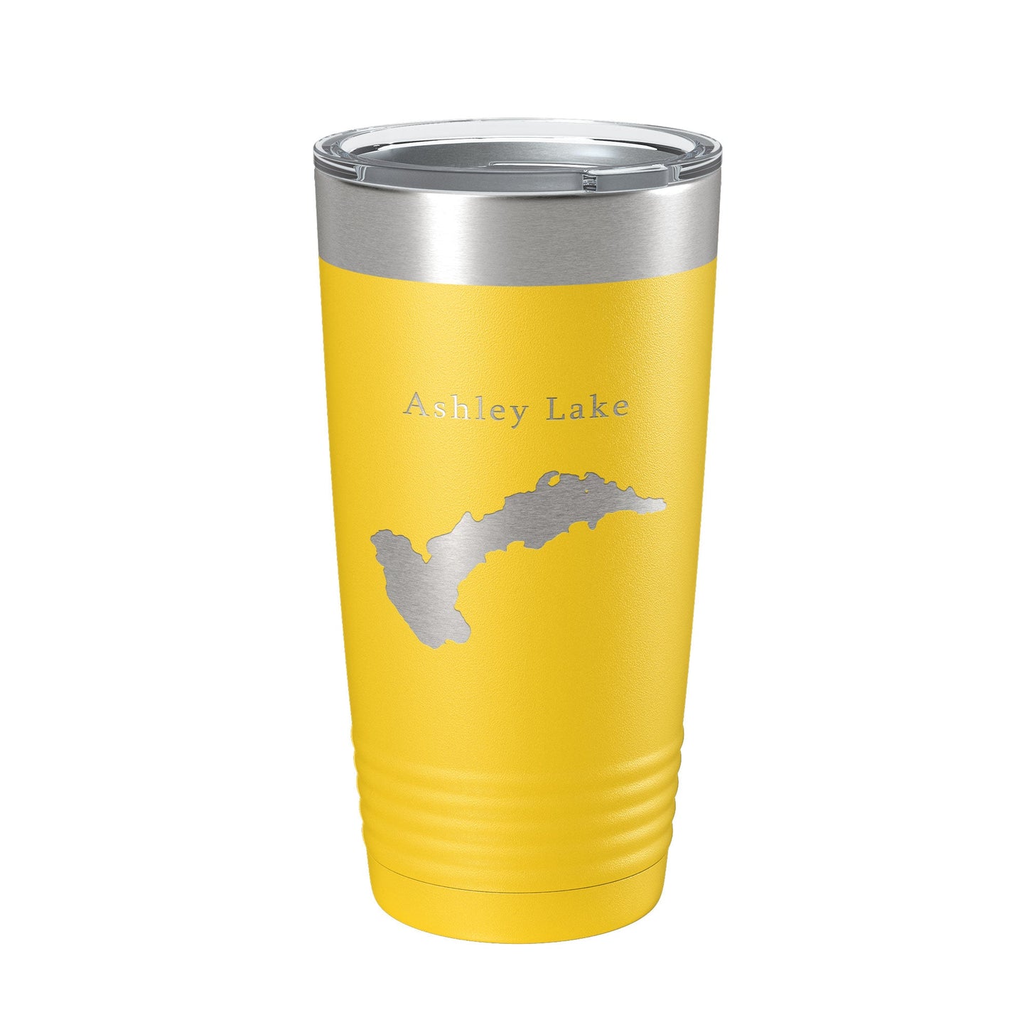 Ashley Lake Map Tumbler Travel Mug Insulated Laser Engraved Coffee Cup Montana 20 oz-19