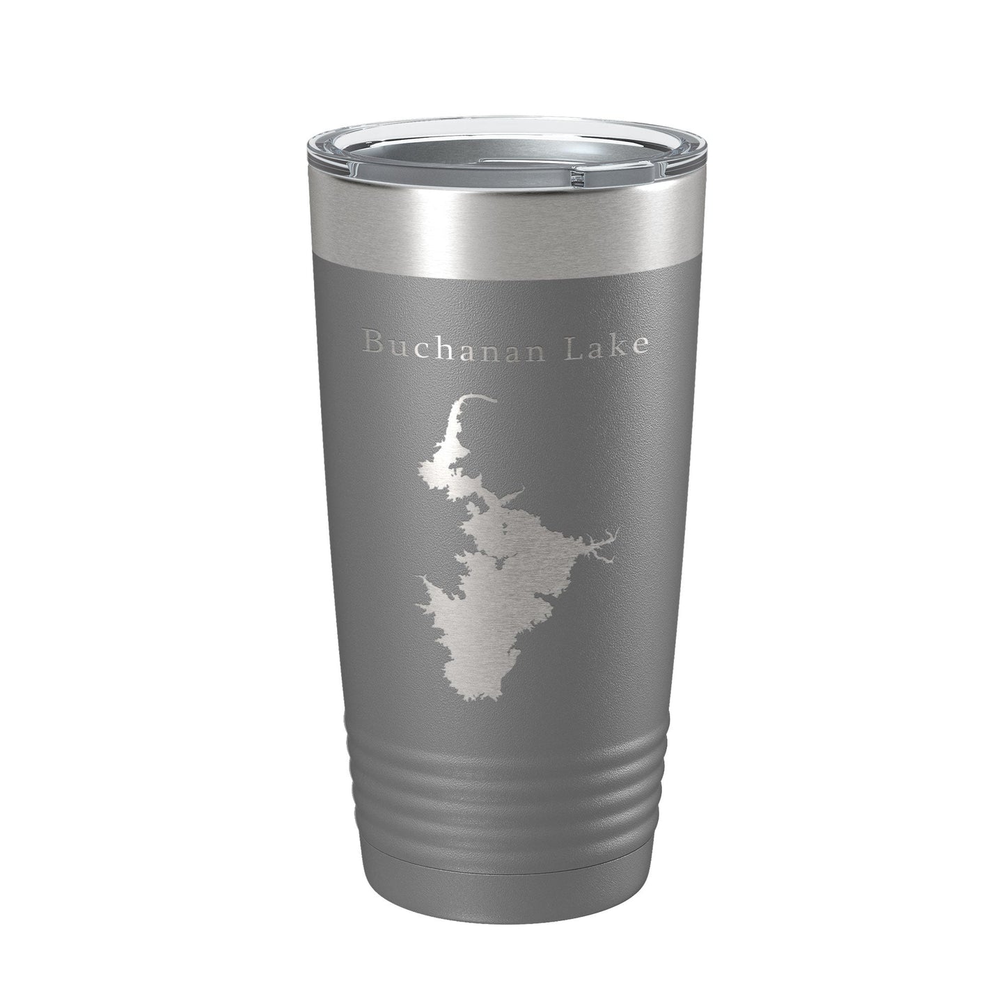 Buchanan Lake Map Tumbler Travel Mug Insulated Laser Engraved Coffee Cup Texas 20 oz-16