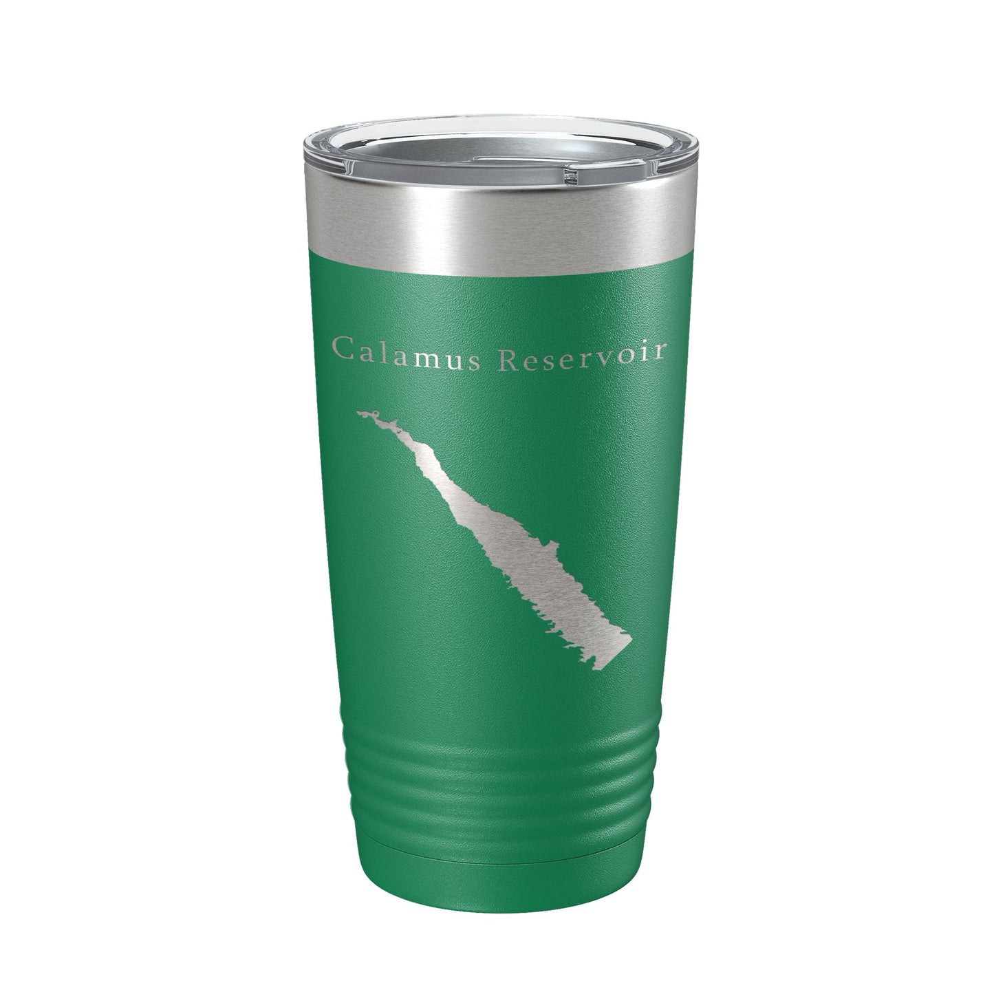 Calamus Reservoir Tumbler Lake Map Travel Mug Insulated Laser Engraved Coffee Cup Nebraska 20 oz-9