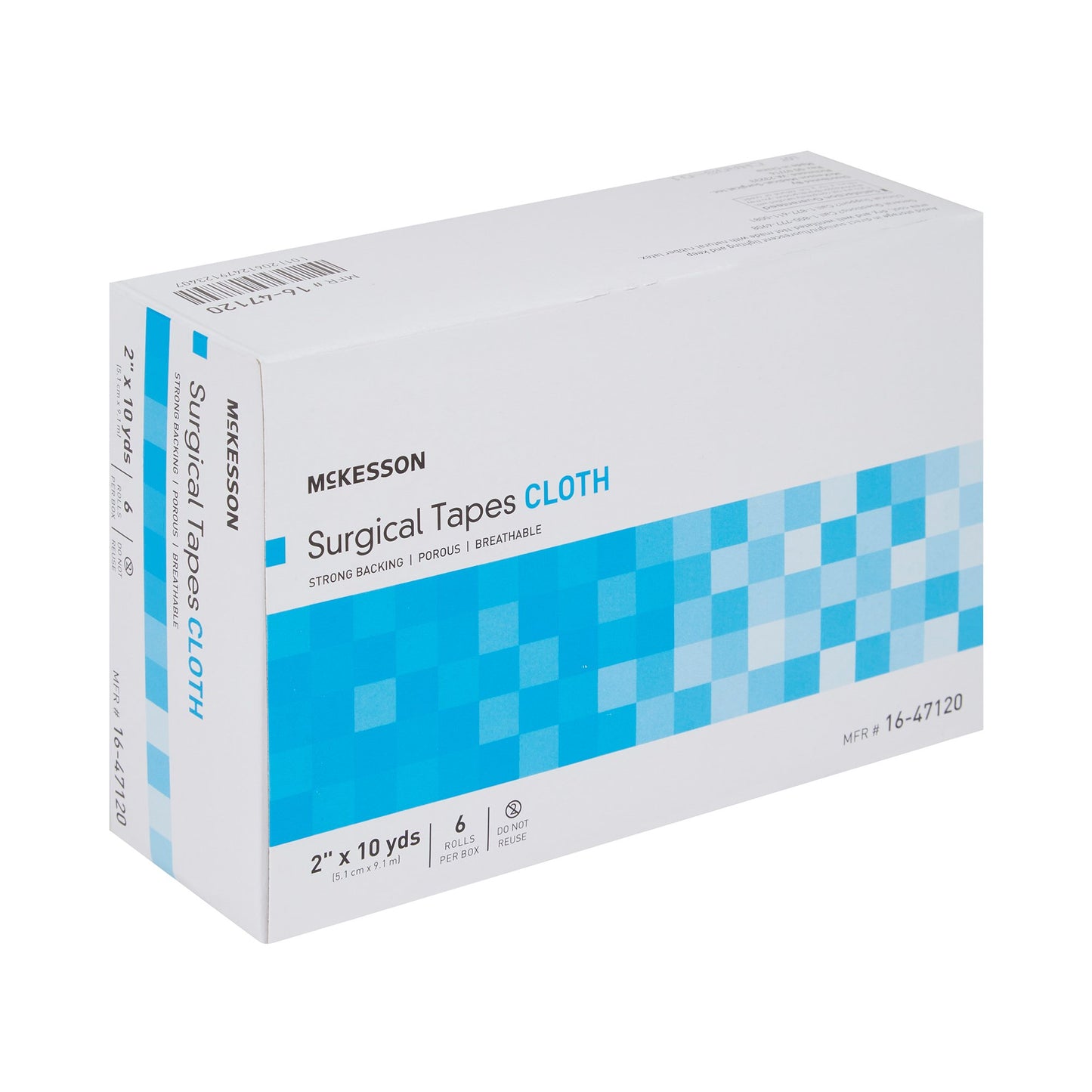 Medical Tape McKesson White 2 Inch X 10 Yard Silk-Like Cloth NonSterile