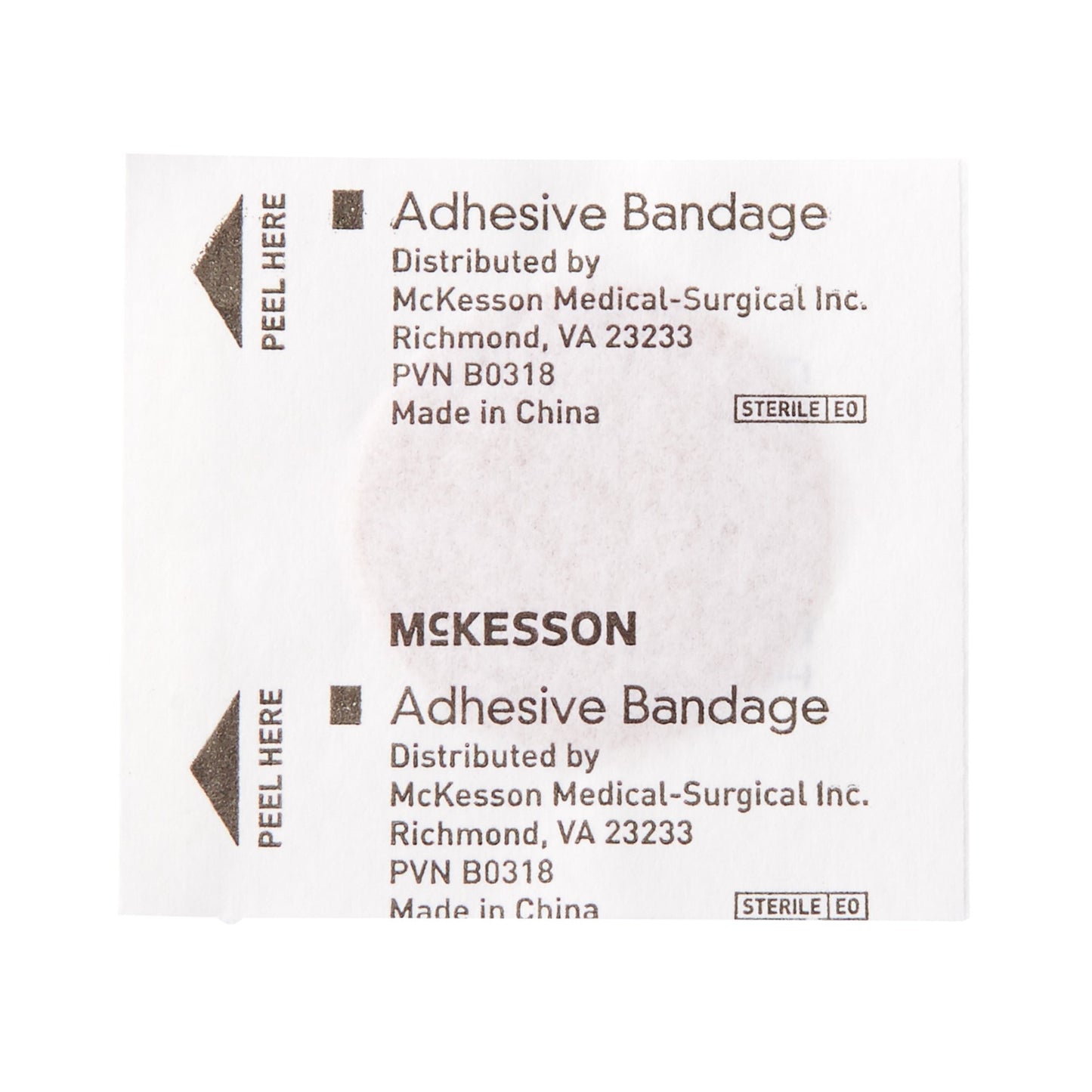 Adhesive Spot Bandage McKesson 1 Inch Fabric Round Tan Sterile
