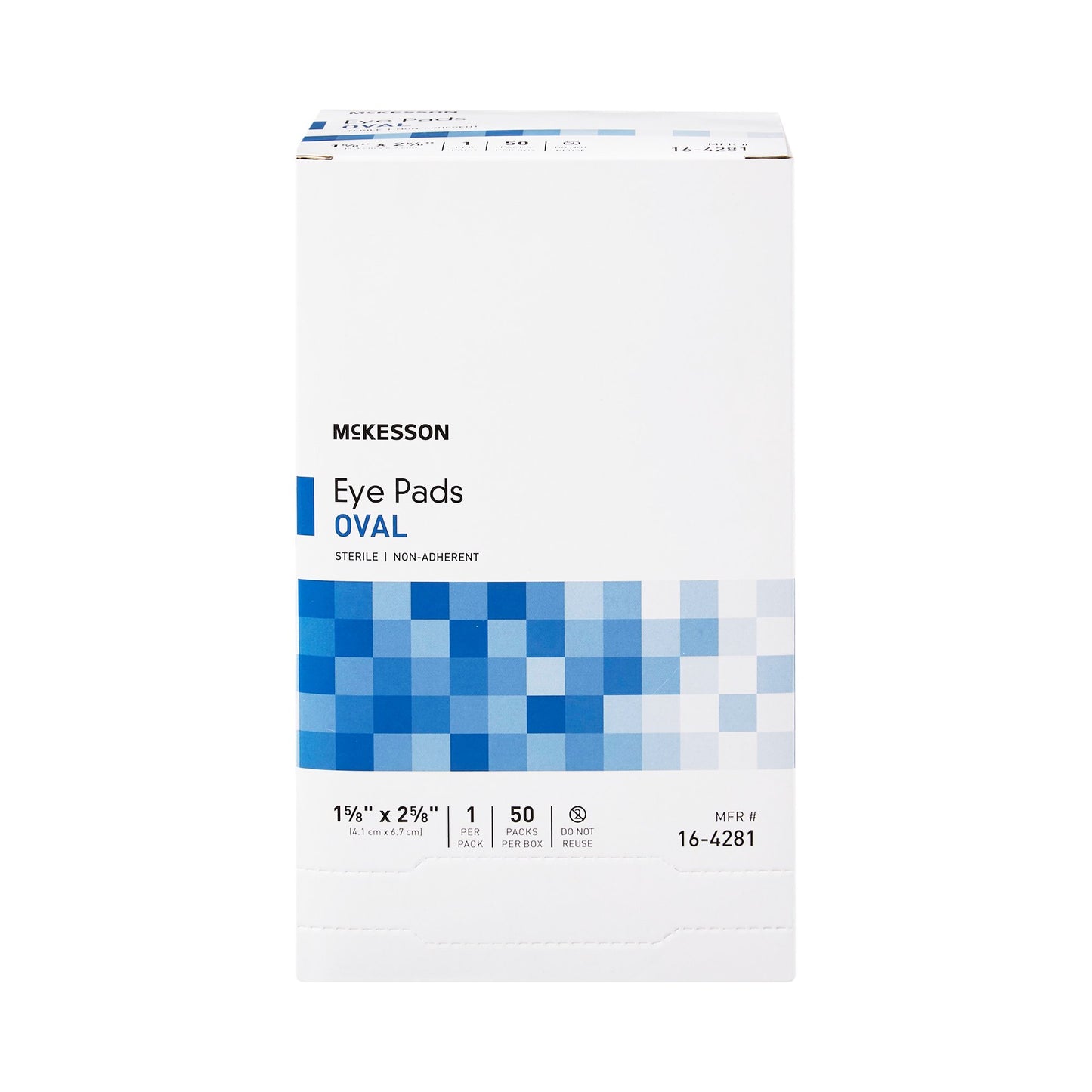 Eye Pad McKesson 1-5/8 X 2-5/8 Inch Sterile 1 per Pack