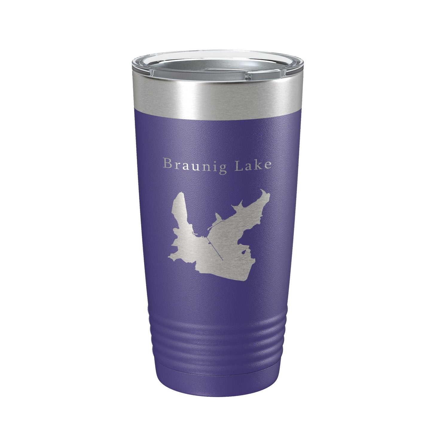 Victor Braunig Lake Map Tumbler Travel Mug Insulated Laser Engraved Coffee Cup Texas 20 oz-15