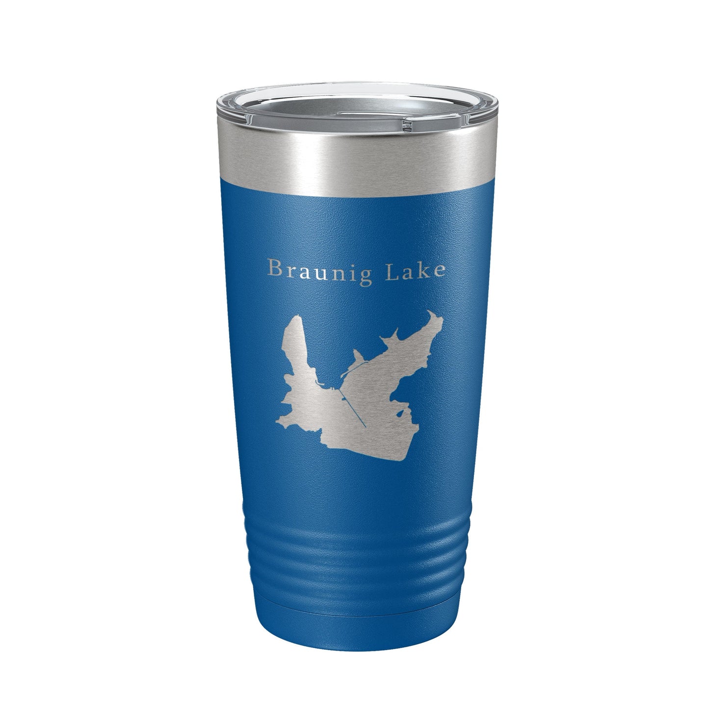 Victor Braunig Lake Map Tumbler Travel Mug Insulated Laser Engraved Coffee Cup Texas 20 oz-6